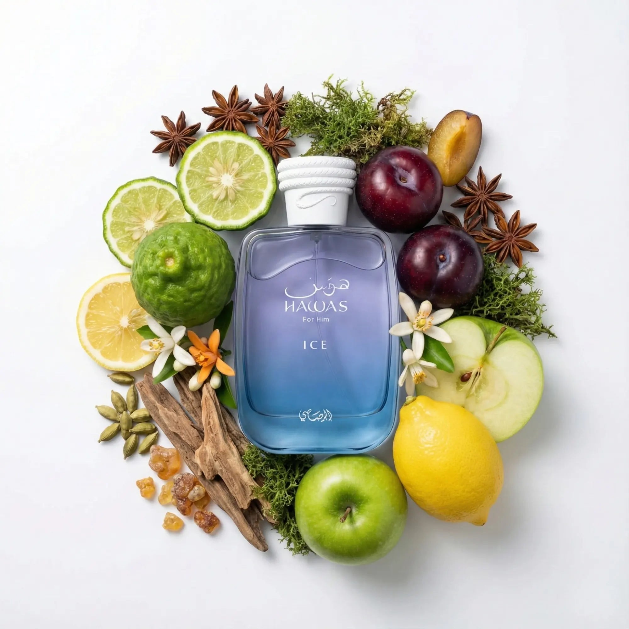 Ingredientes del perfume Hawas Ice Rasasi Eau de Parfum Para Hombre