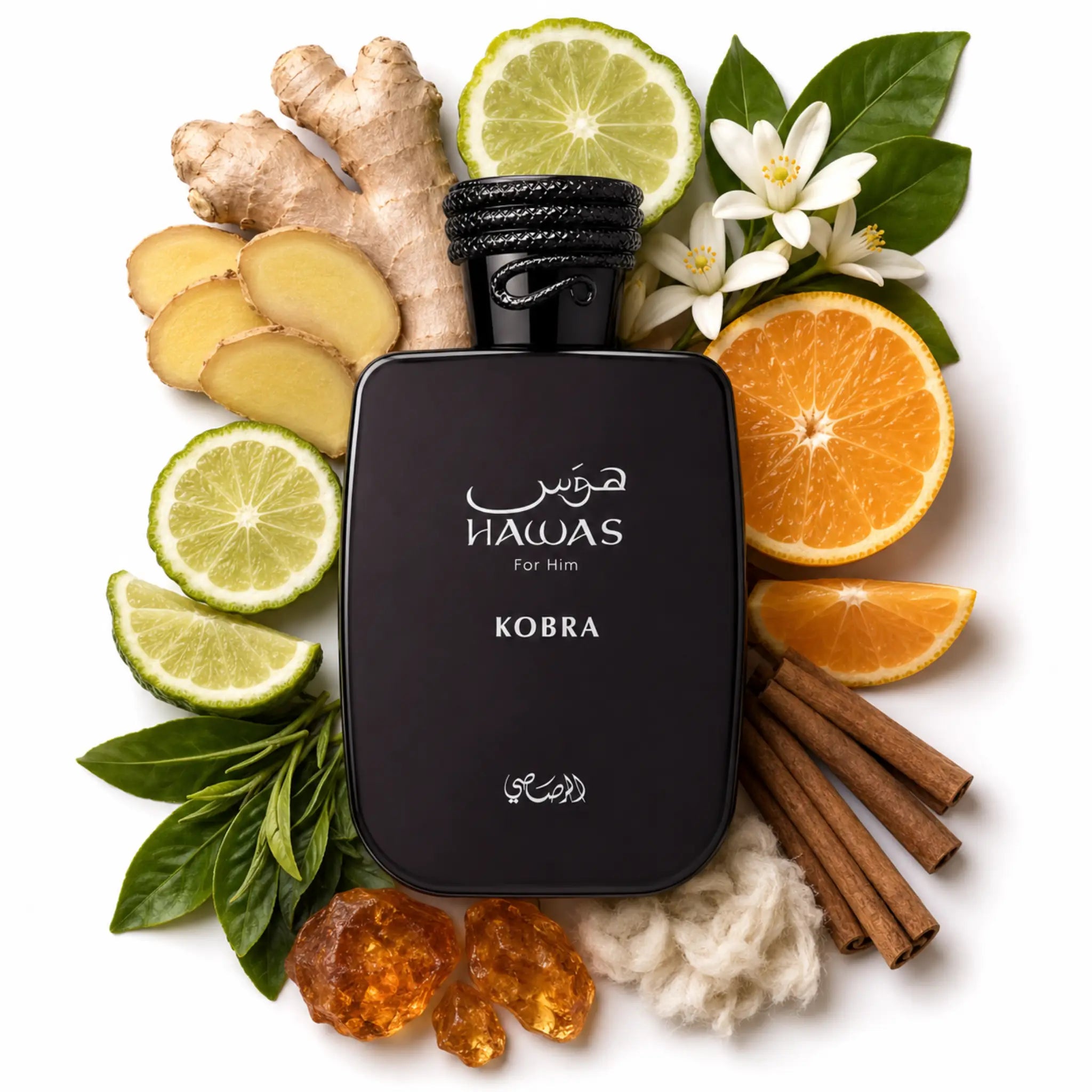 Ingredientes del perfume Hawas Kobra Rasasi Eau de Parfum