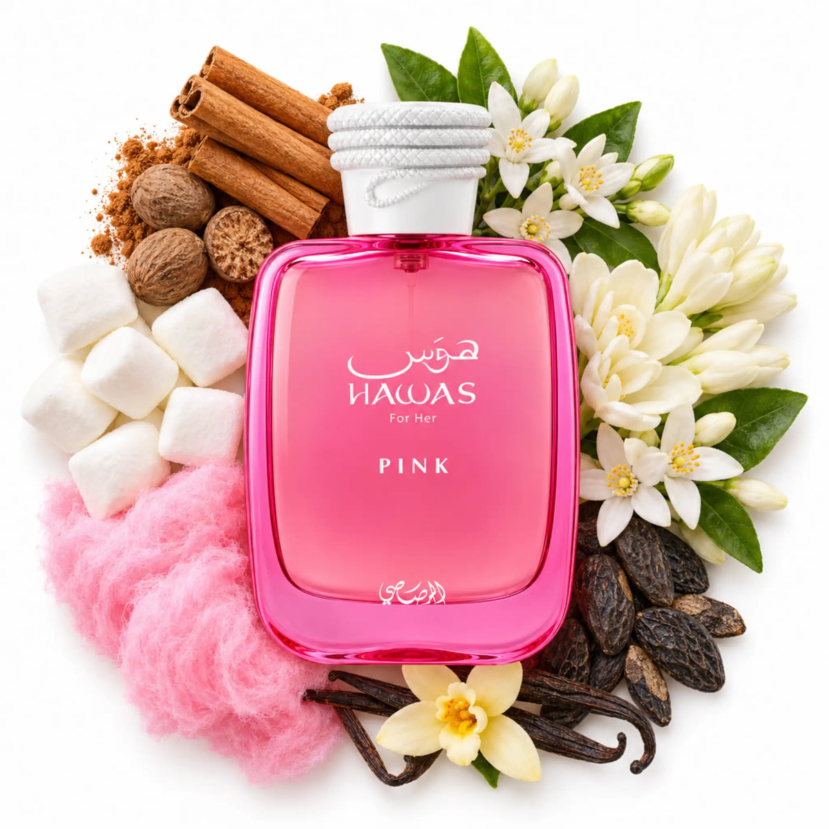 Ingredientes de Hawas Pink Rasasi Eau de Parfum