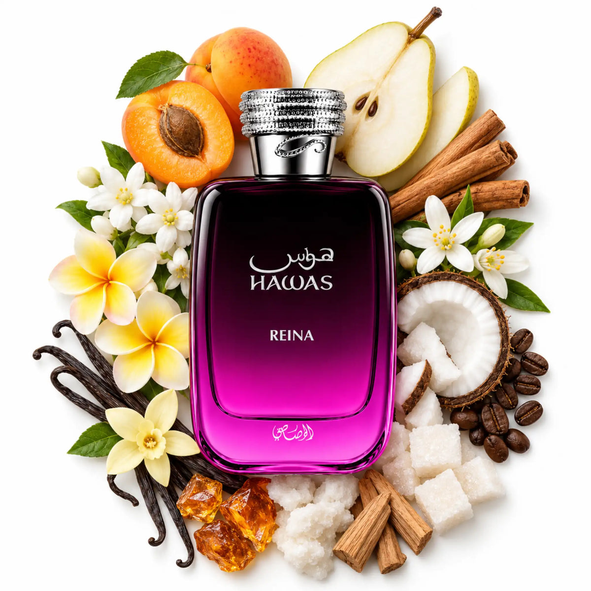 Hawas Reina Rasasi Eau de Parfum ingredientes