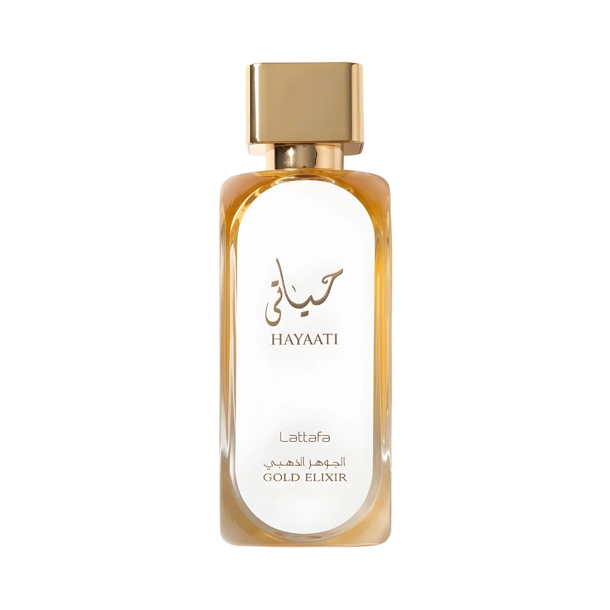 Frasco de Hayaati Gold Elixir Lattafa Eau de Parfum Unisex