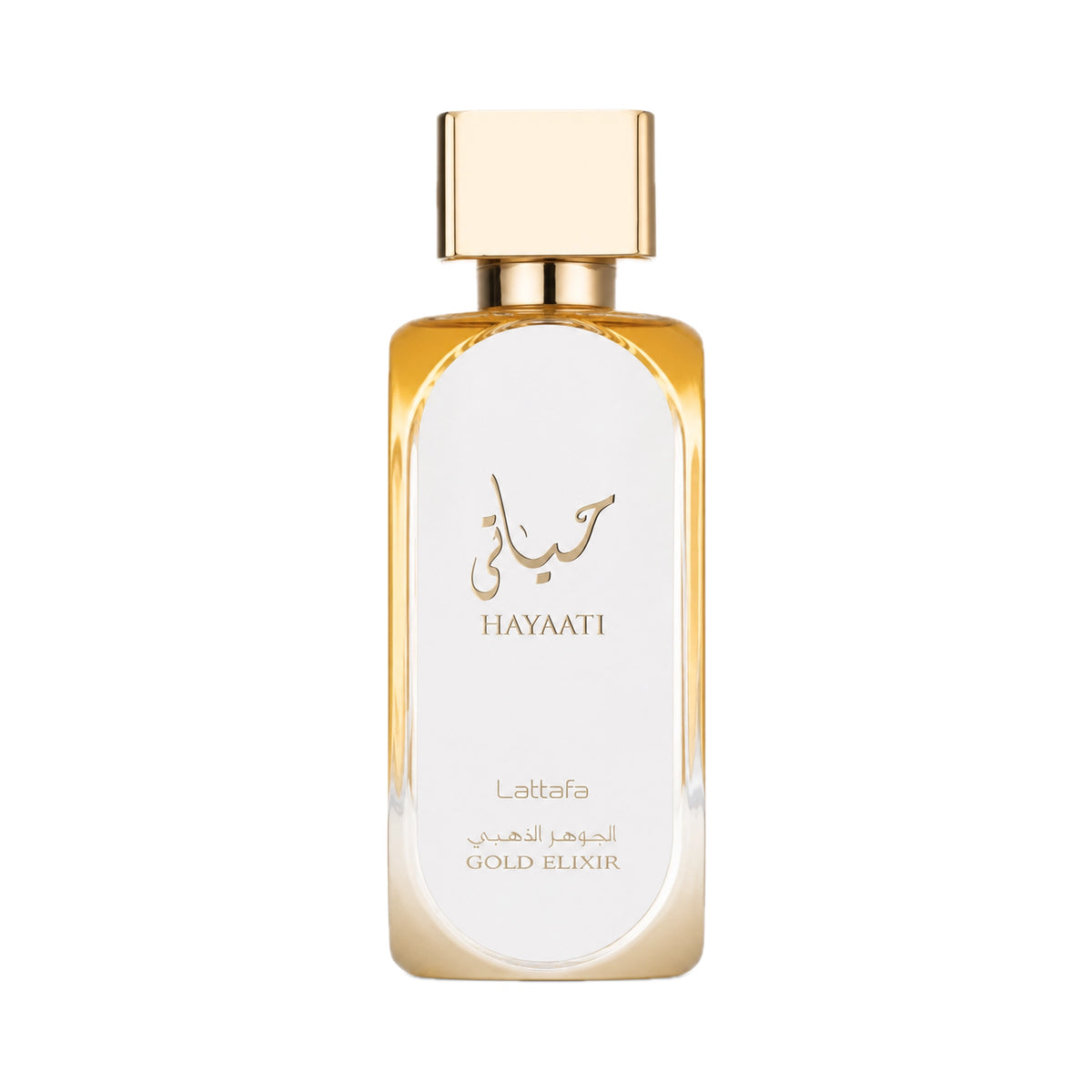 Frasco de Hayaati Gold Elixir Lattafa Eau de Parfum Unisex