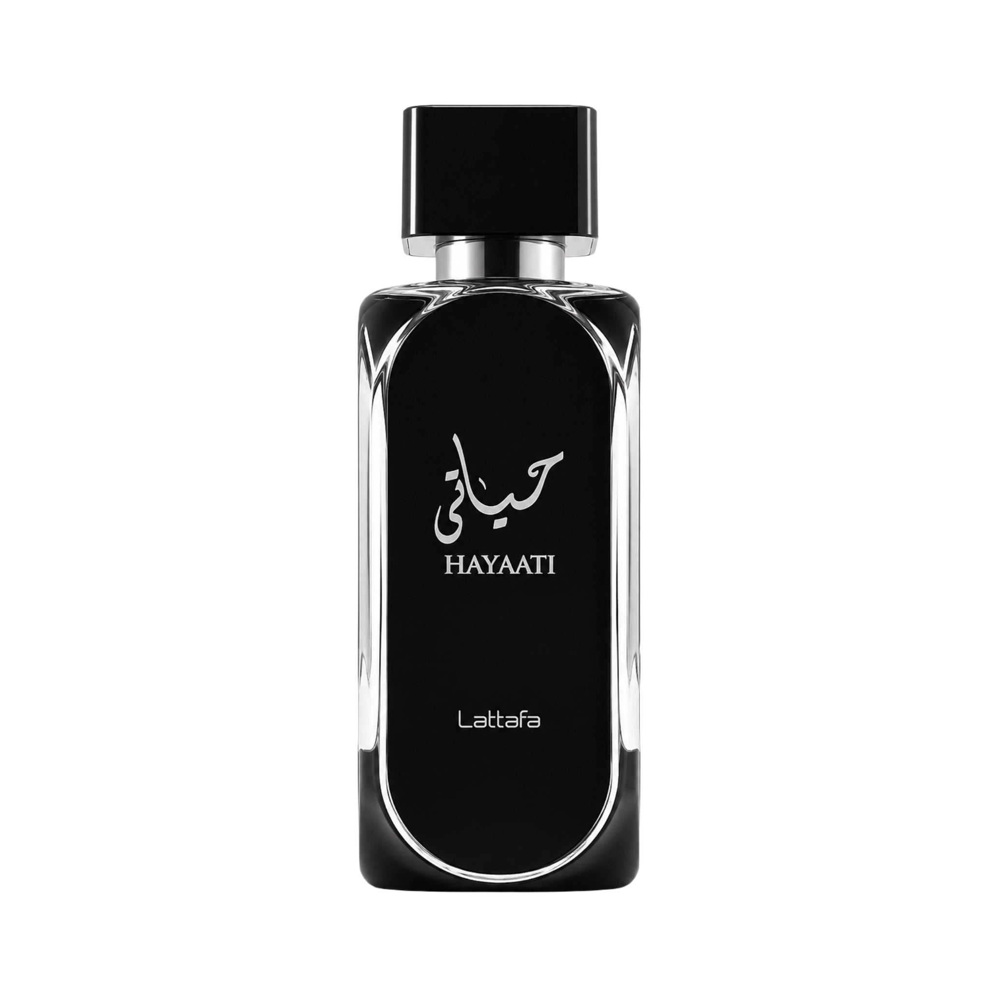 Foto frontal del Hayaati Lattafa Eau de Parfum Para Hombre con fondo blanco
