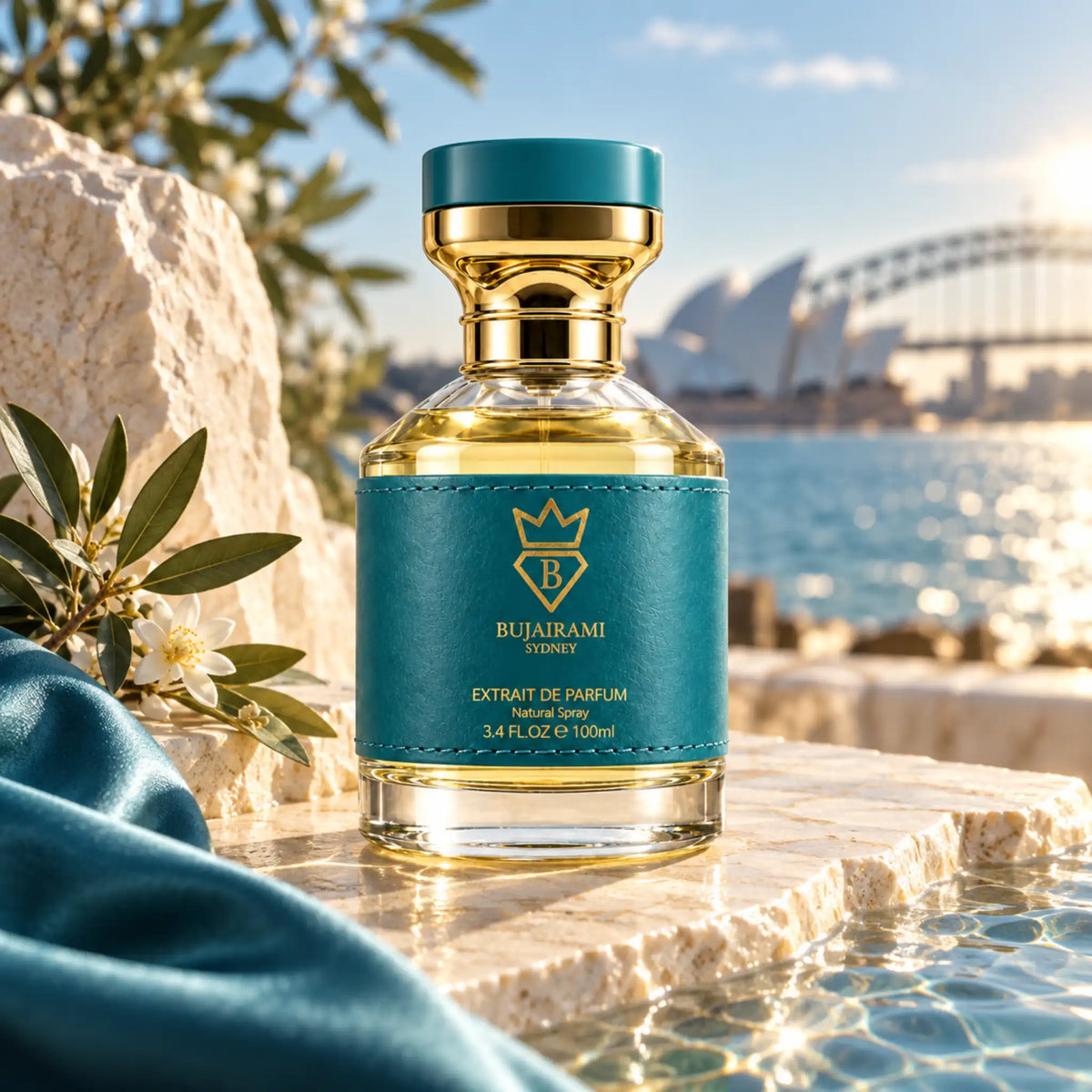 Houdini Bujairami Extrait de Parfum con fondo sydney