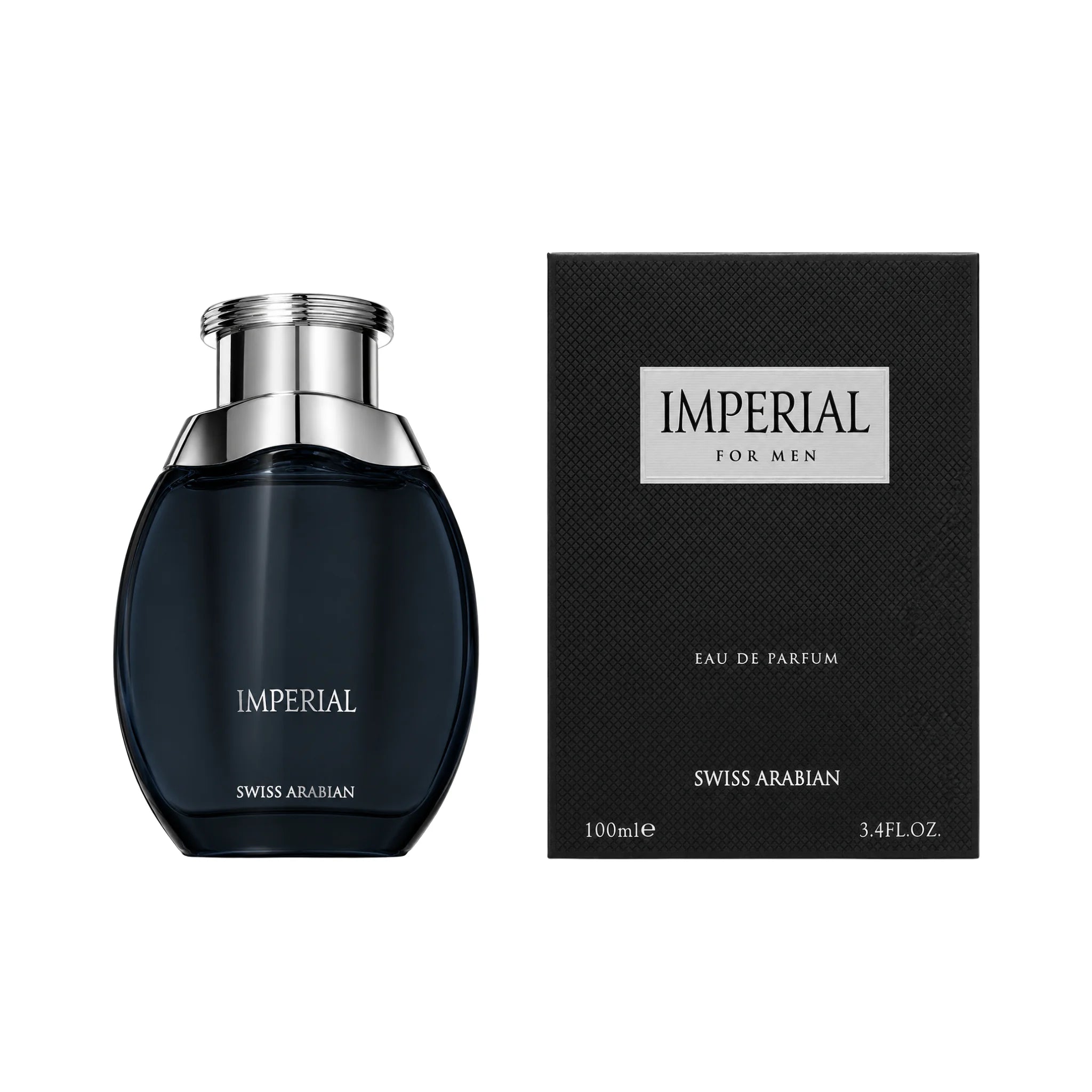 Frasco y caja del perfume Imperial Swiss Arabian Eau de Parfum Para Hombre