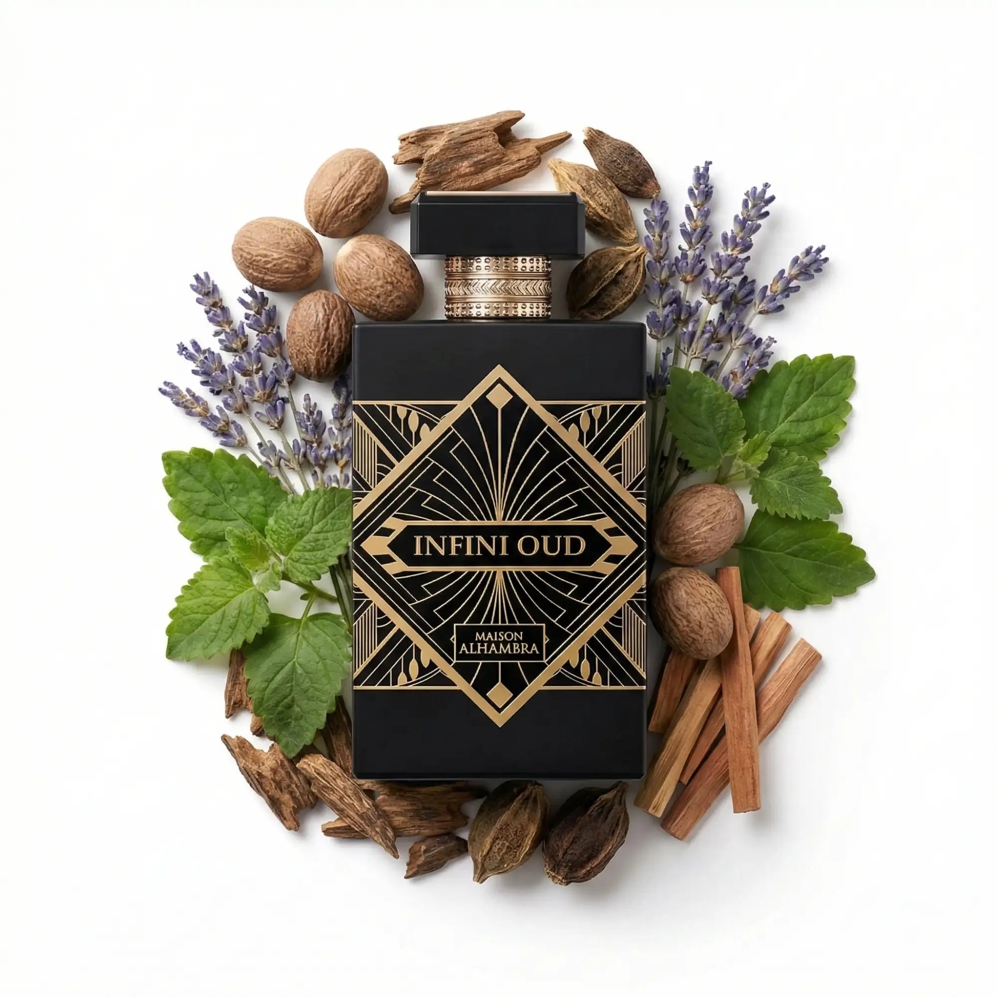 Infini_Oud_Maison_Alhambra_Eau_de_Parfum_Unisex_Fondo_Blanco_Lavanda_Madera