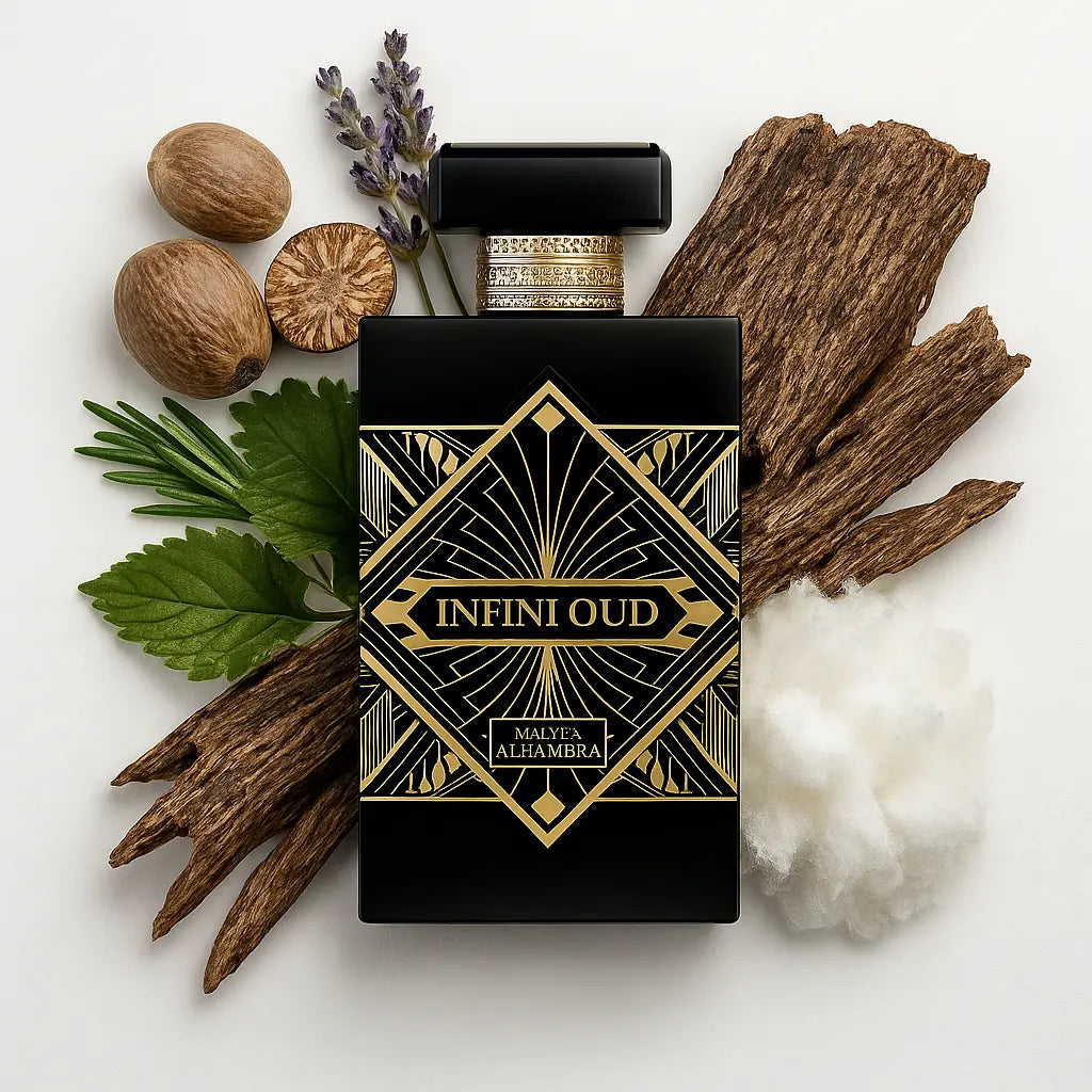 Infini_Oud_Maison_Alhambra_Eau_de_Parfum_Unisex_Fondo_Blanco_Lavanda_Madera