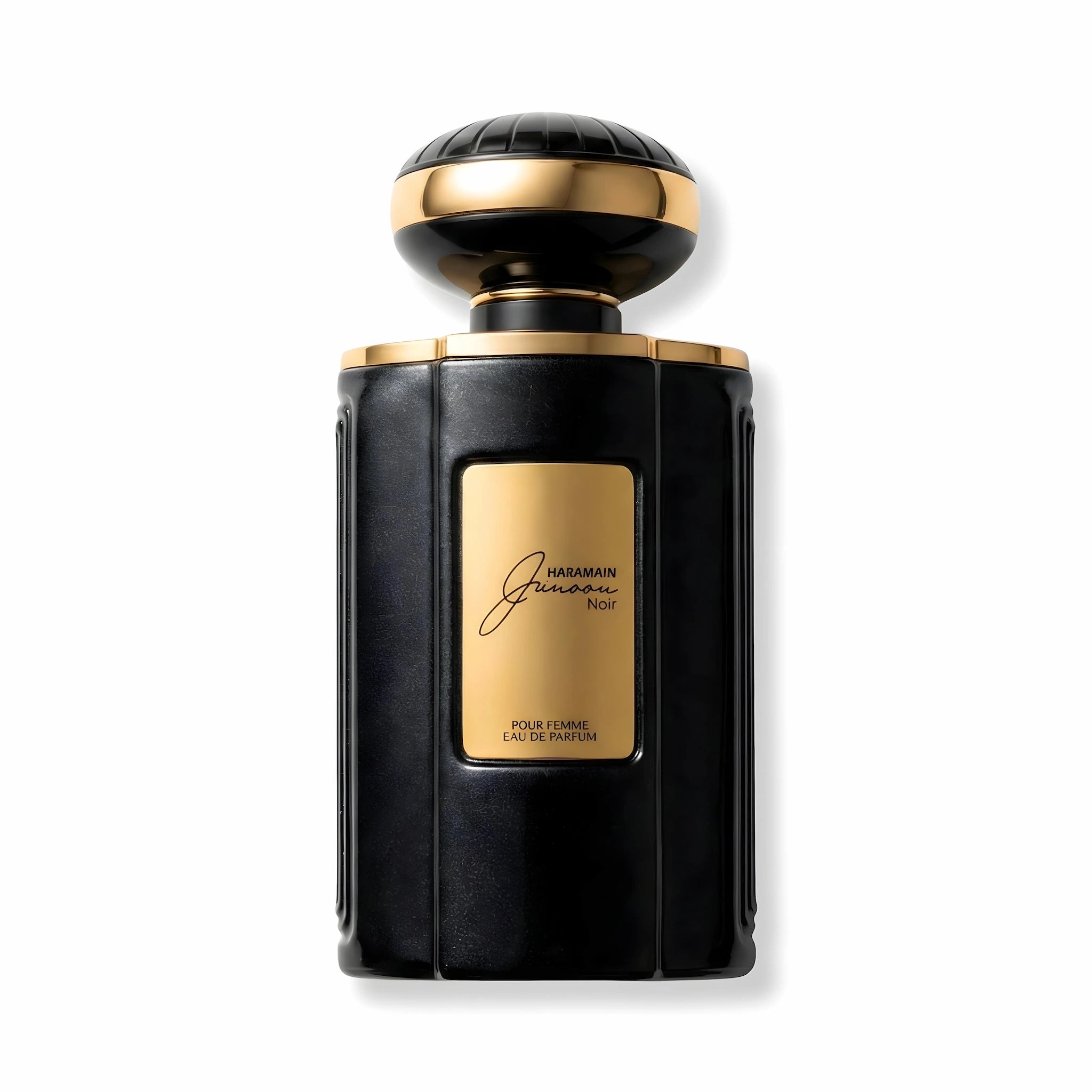 Junoon Noir Al Haramain Eau de Parfum Para Mujer de frente con fondo blanco