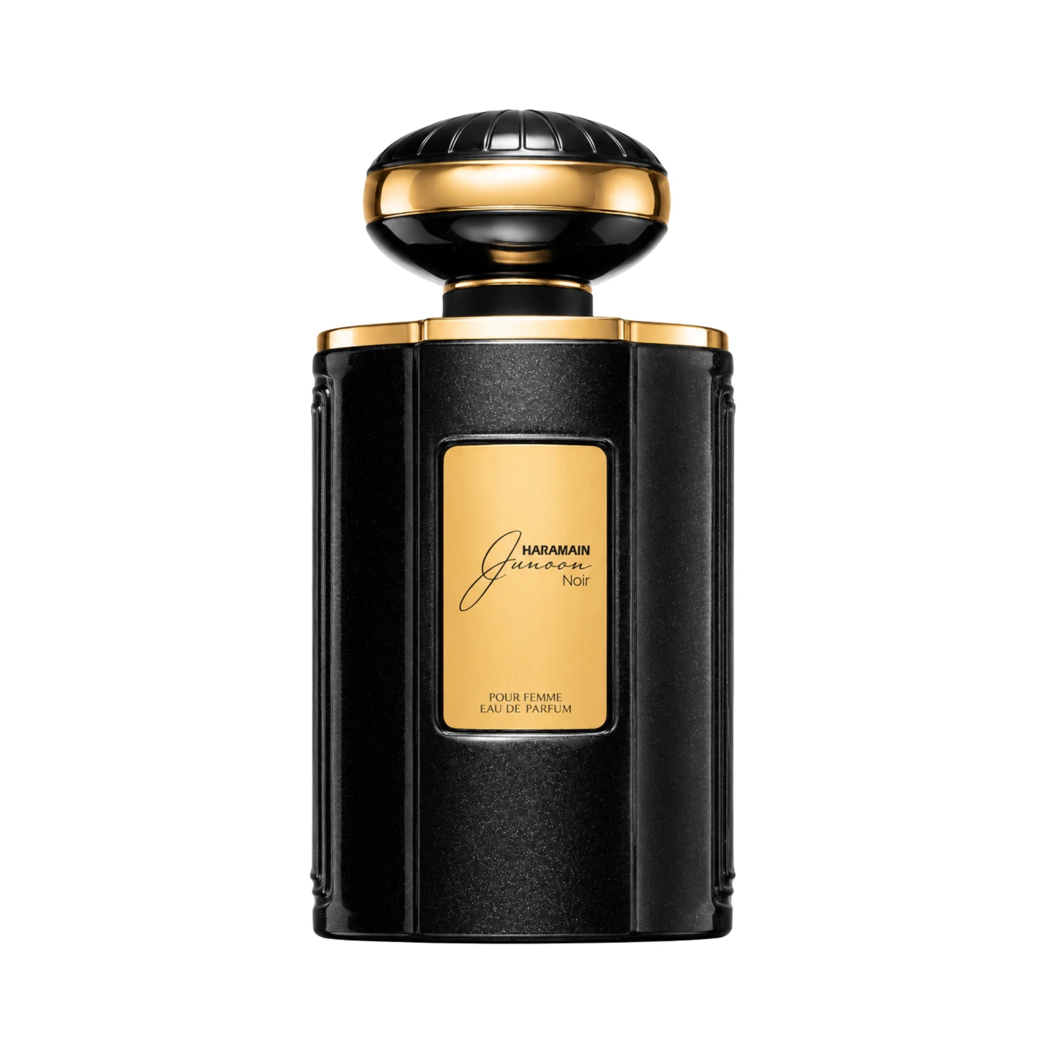 Junoon Noir Al Haramain Eau de Parfum Para Mujer de frente con fondo blanco