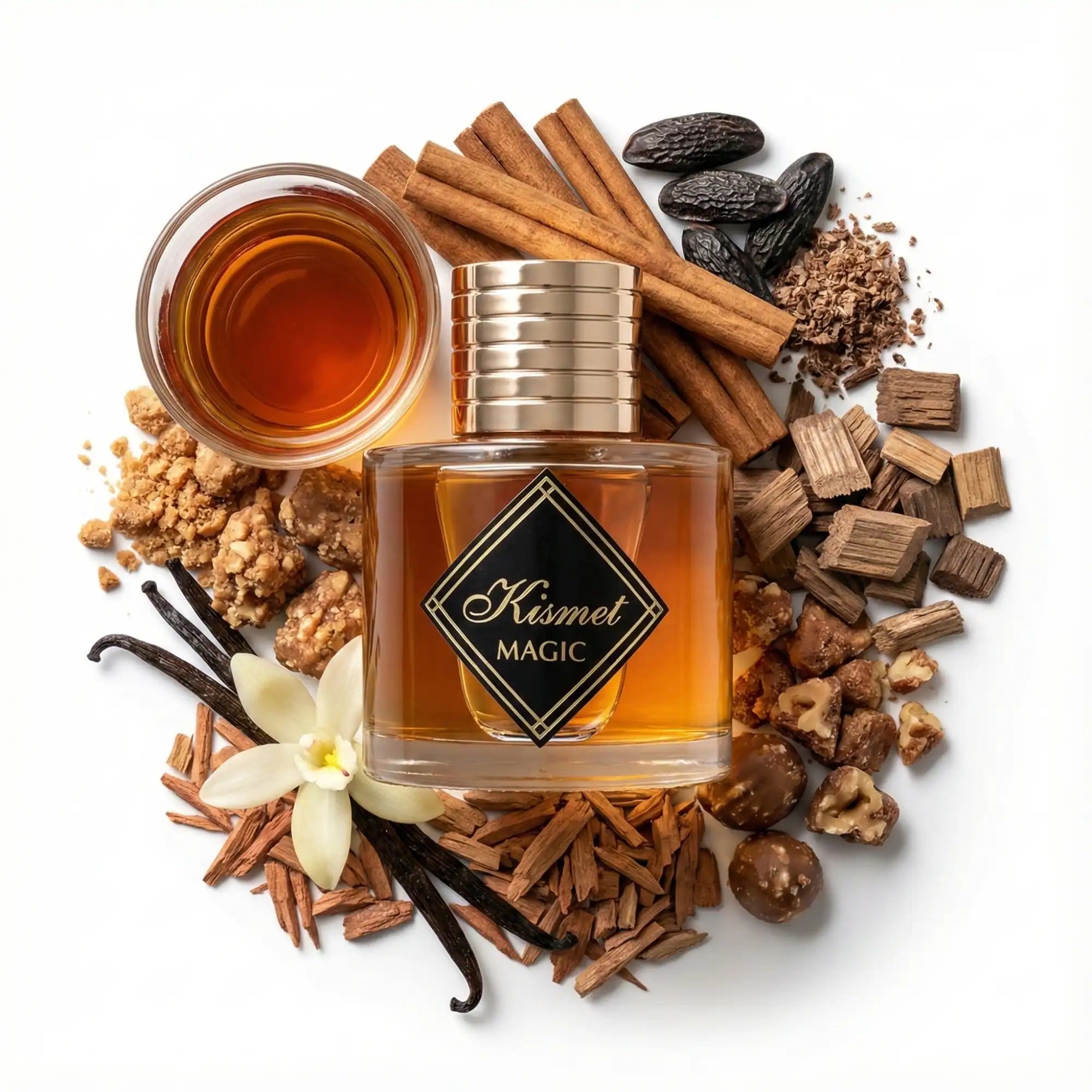 Kismet_Magic_Maison_Alhambra_Eau_de_Parfum_Unisex_Fondo_Blanco_Canela_Coñac
