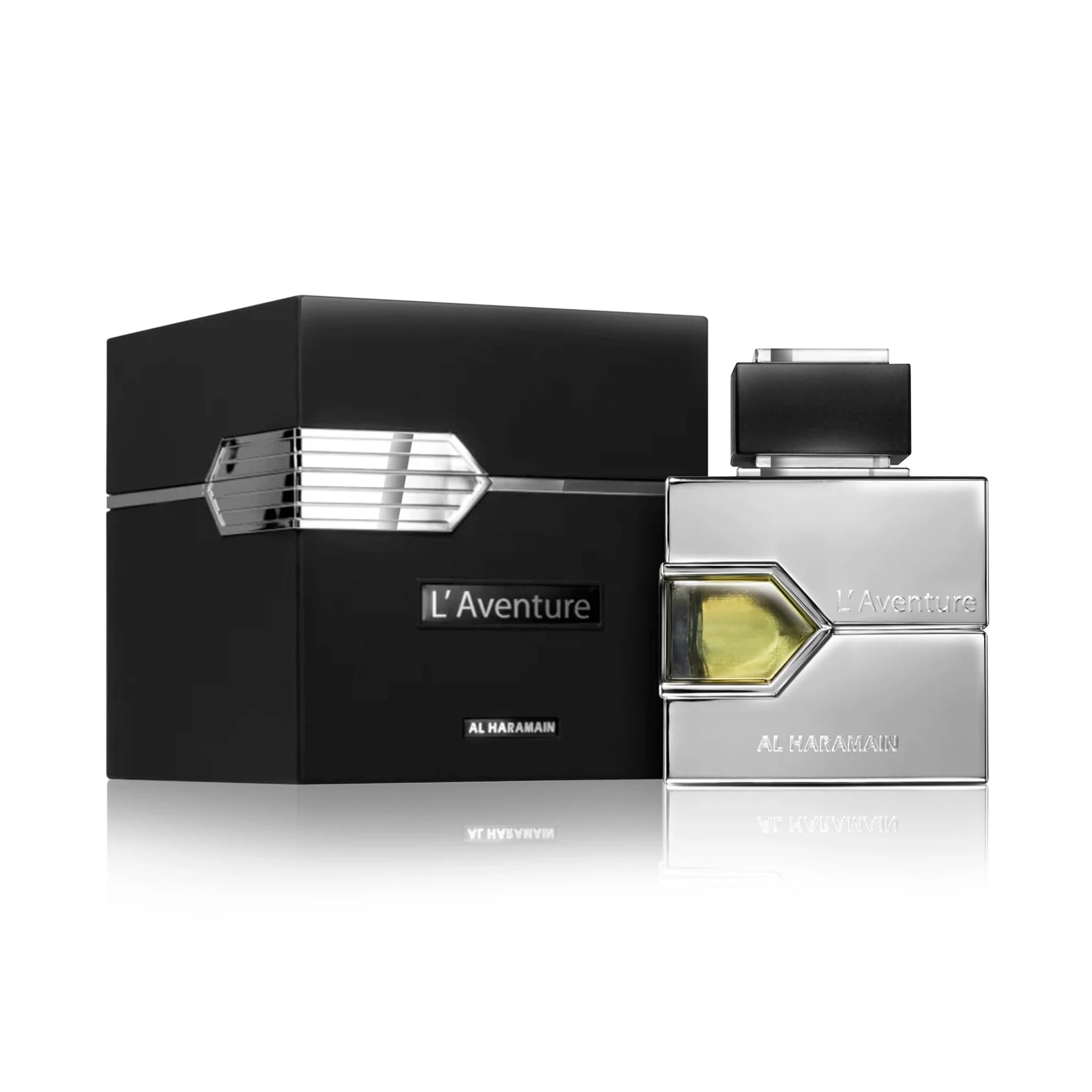 Foto frontal L'Aventure Al Haramain Eau de Parfum Para Hombre fondo blanco