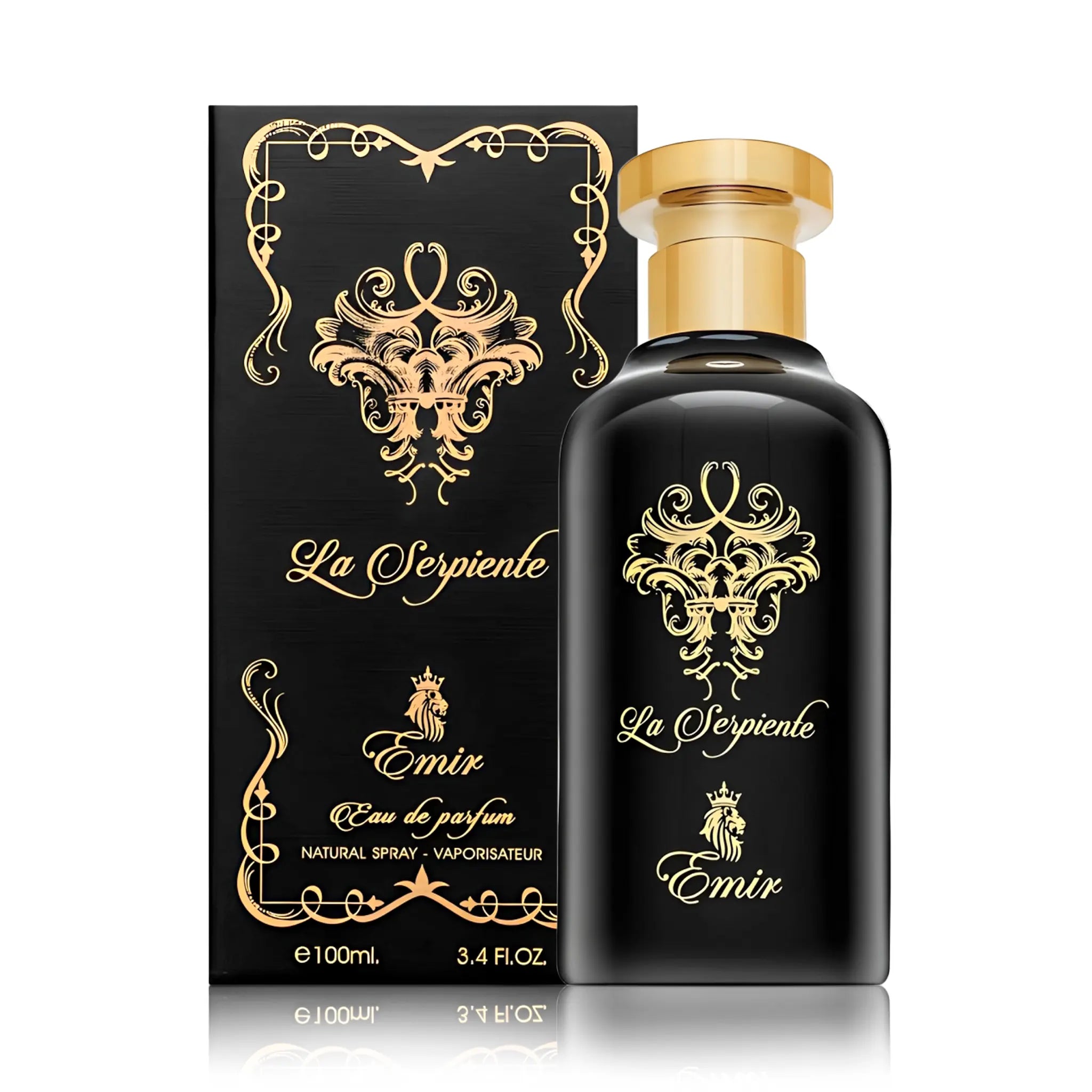 Frasco y caja de La Serpiente Emir Eau de Parfum Unisex