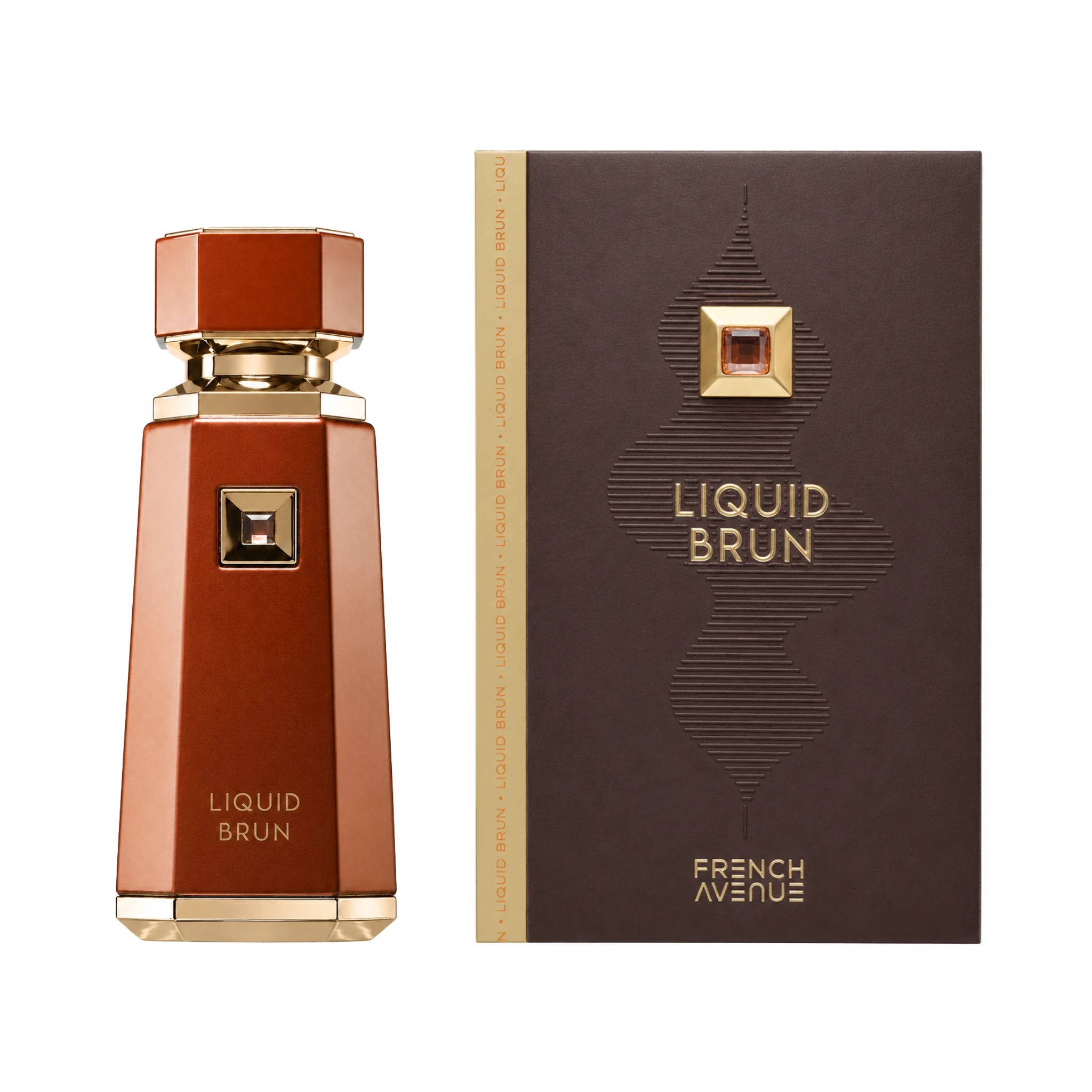 Frasco y caja de Liquid Brun French Avenue Eau de Parfum Para Hombre