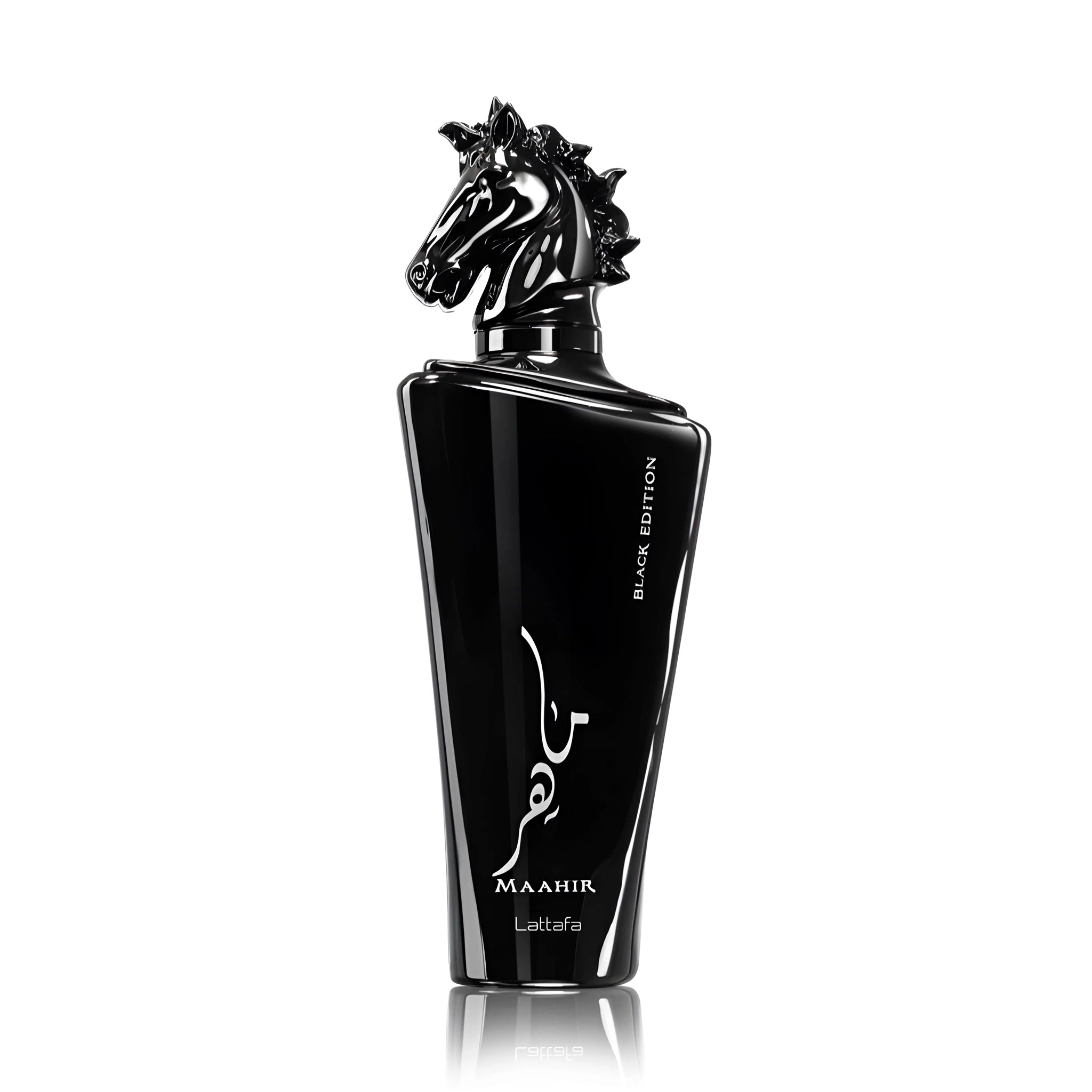 Frasco del Maahir Black Edition Lattafa Eau de Parfum Unisex