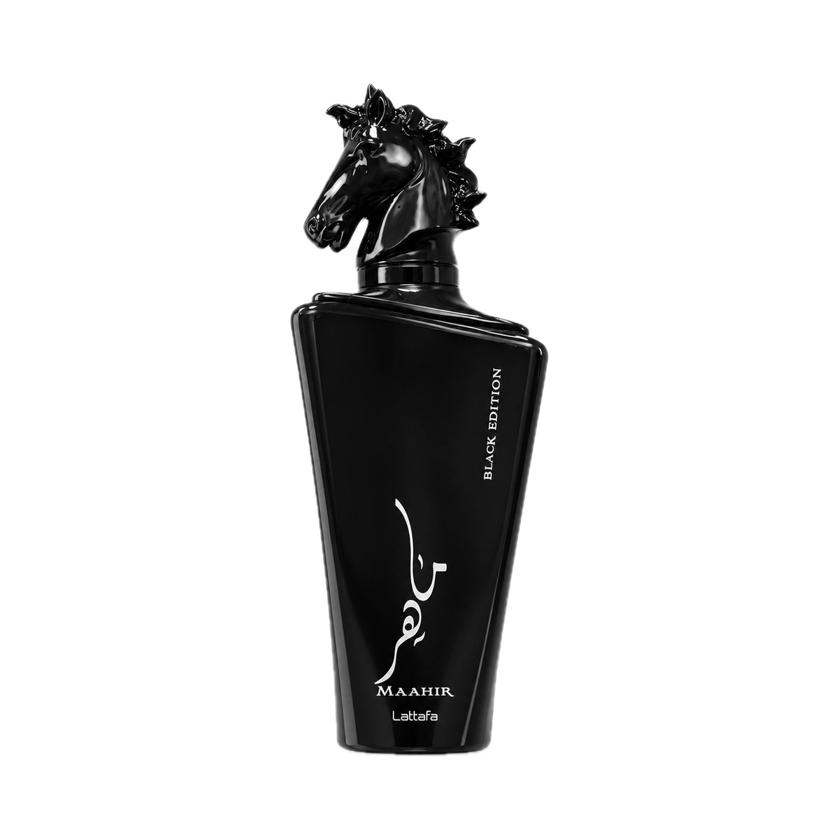 Frasco del Maahir Black Edition Lattafa Eau de Parfum Unisex