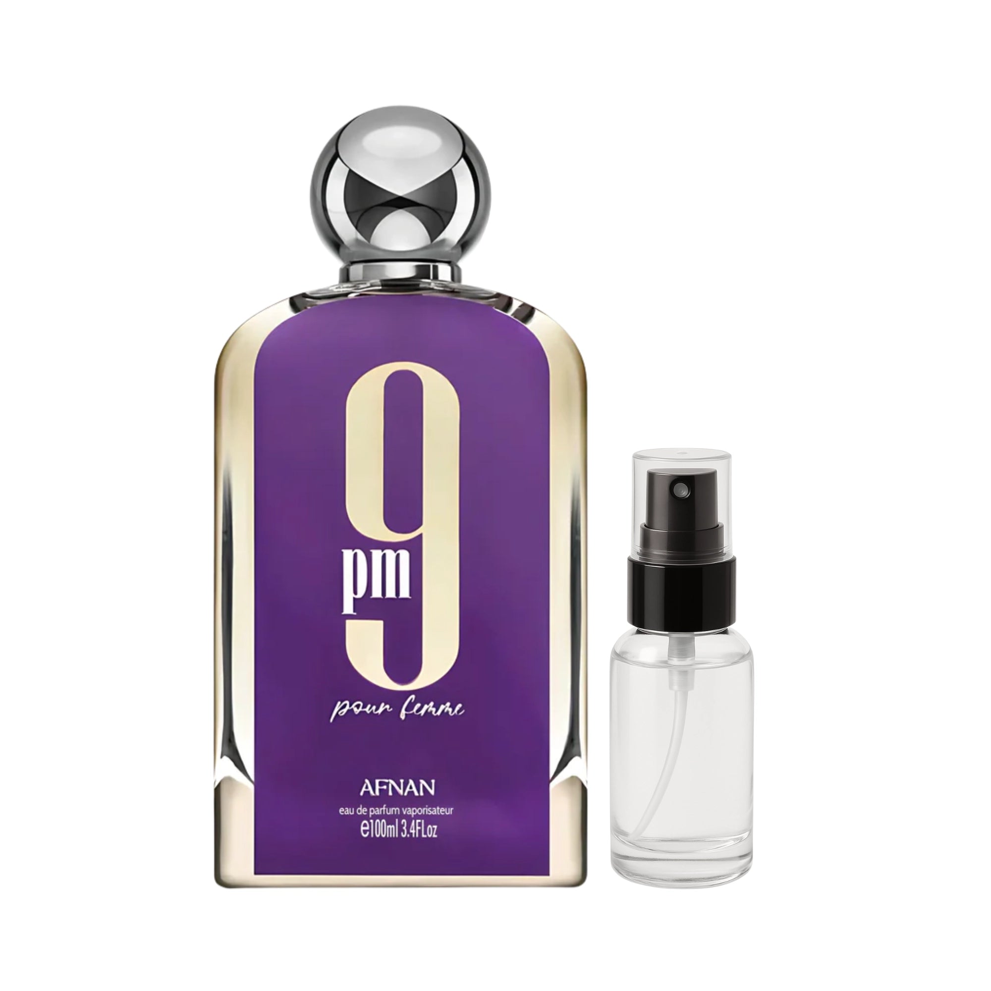 Decant de 9PM Pour Femme Afnan Eau de Parfum Para Mujer