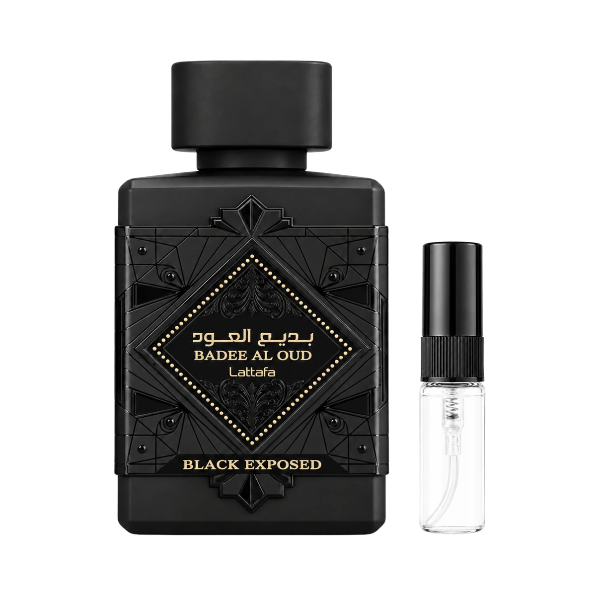 Decant de Bade'e Al Oud Black Exposed Lattafa Eau de Parfum
