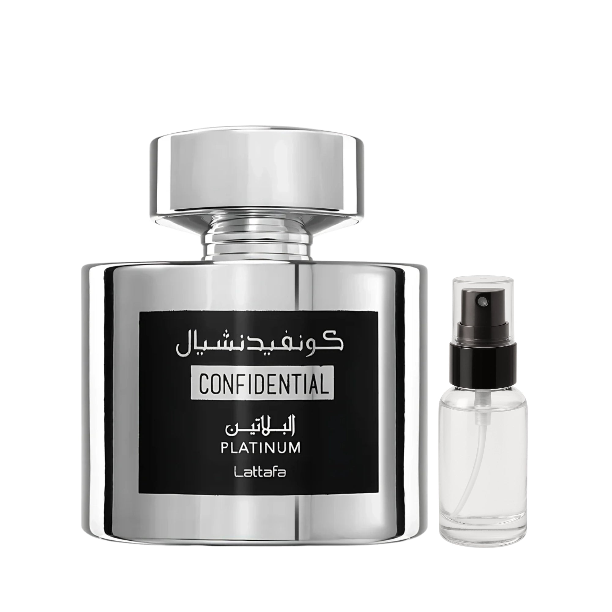 Decant de Confidential Platinum Lattafa Eau de Parfum Para Hombre