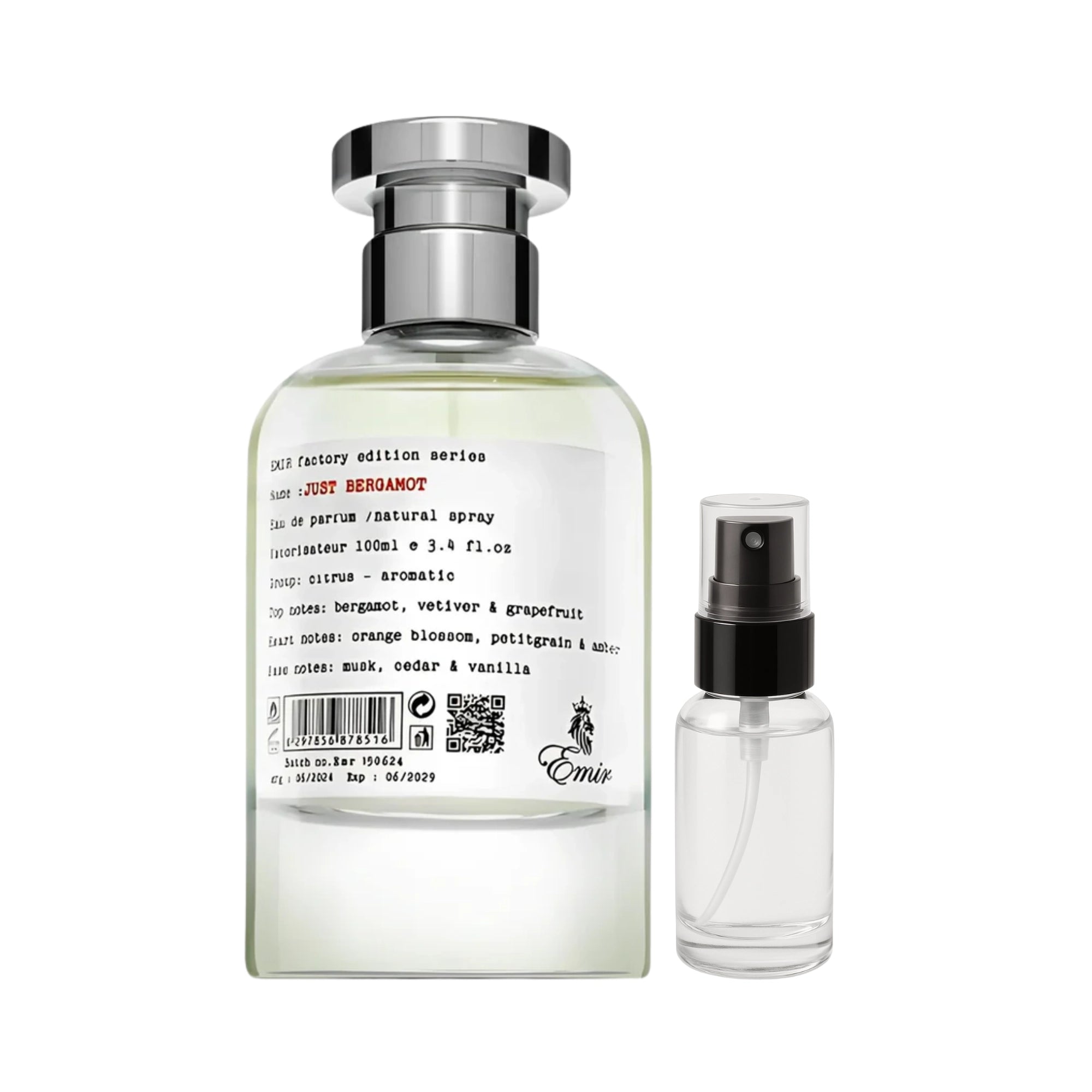 Decant de Just Bergamot Factory Edition Emir Eau de Parfum Unisex