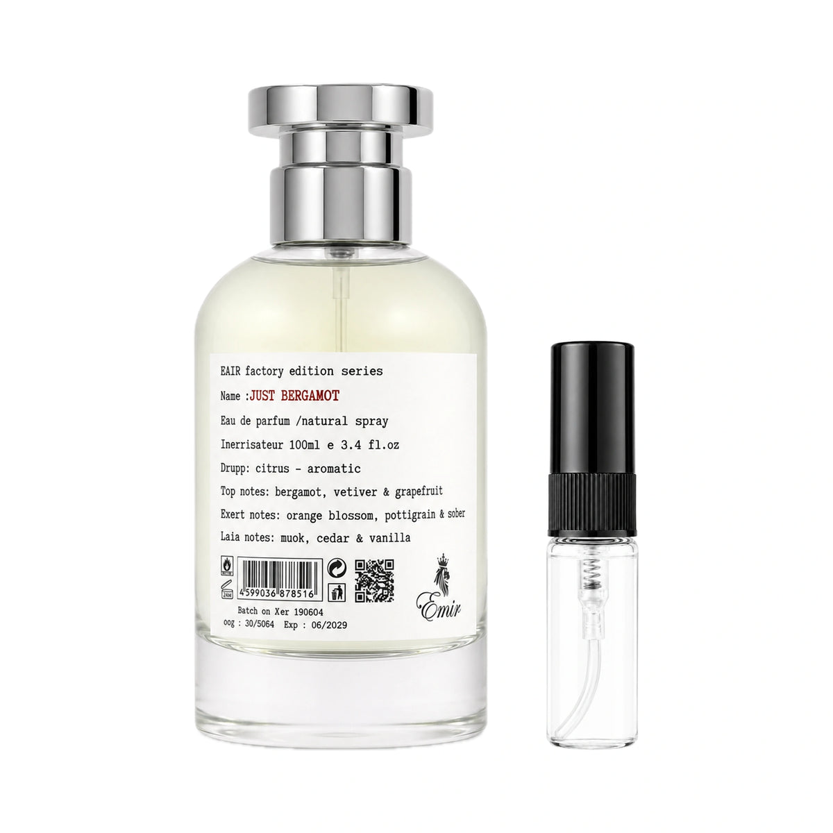 Decant de Just Bergamot Factory Edition Emir Eau de Parfum Unisex