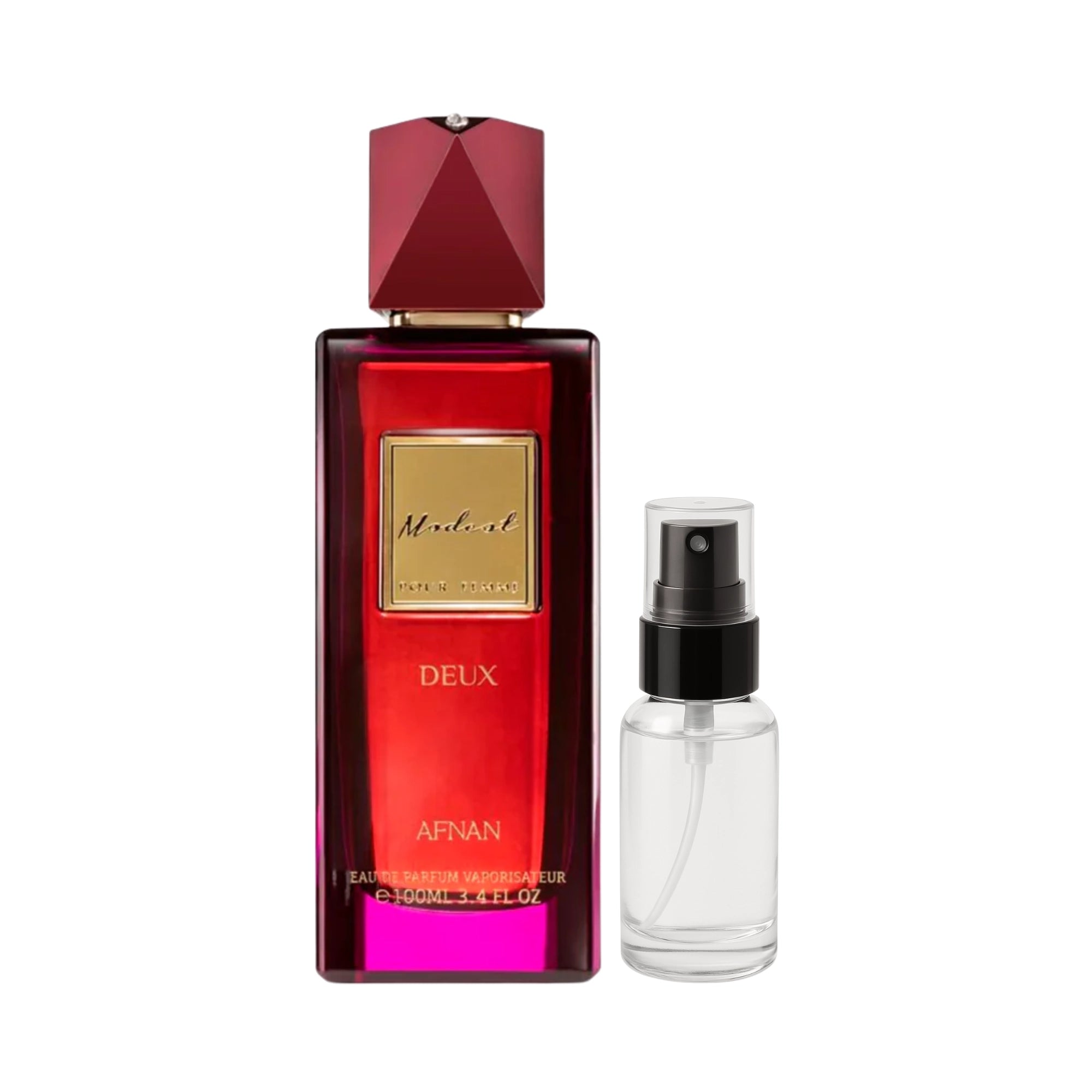 香水(女性用) Afnan Deux Eau de Parfum 100ml Muestra de Modest Deux Afnan EDP 3ml | Dulce y afrutado
