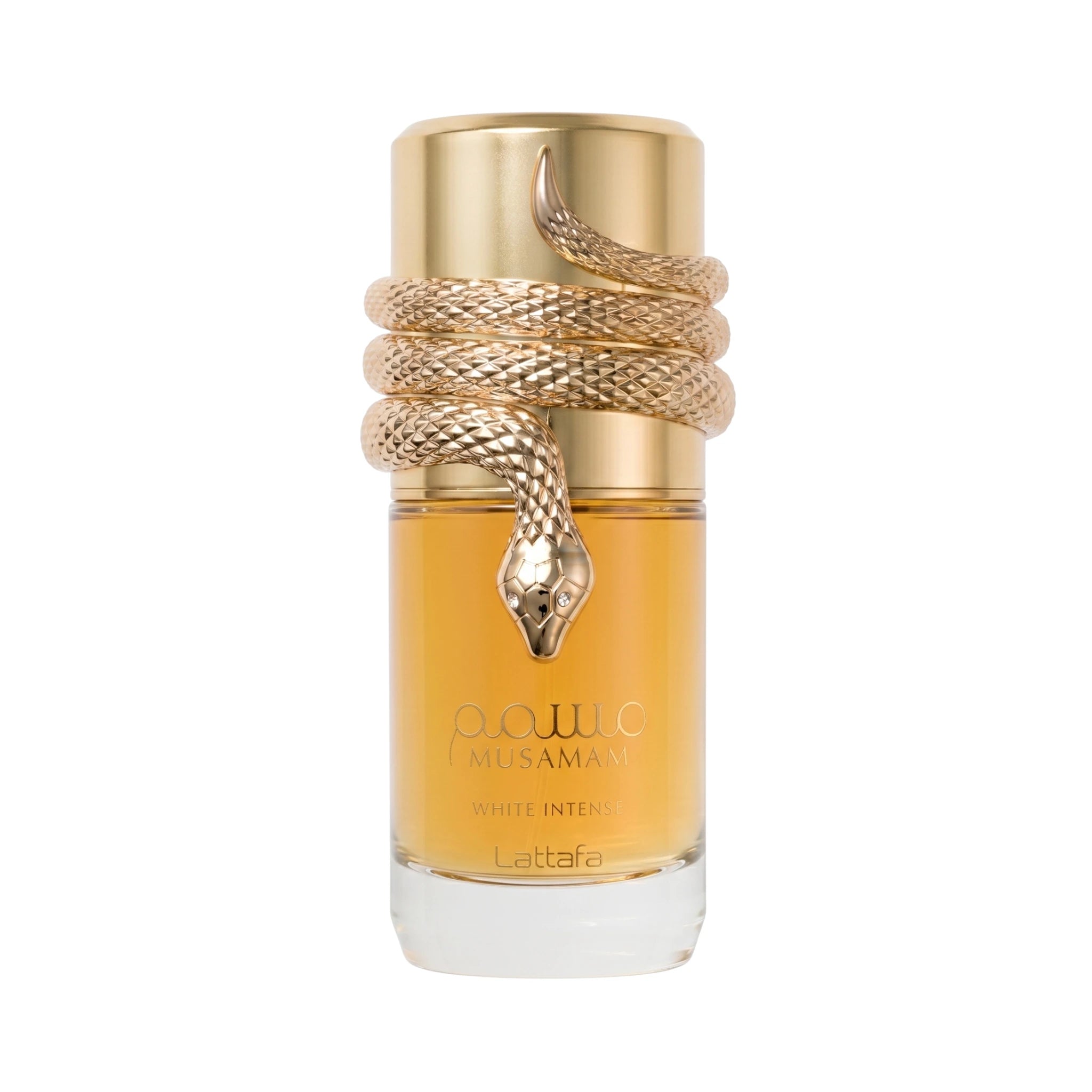 Frasco de Musamam White Intense Lattafa Eau de Parfum Unisex