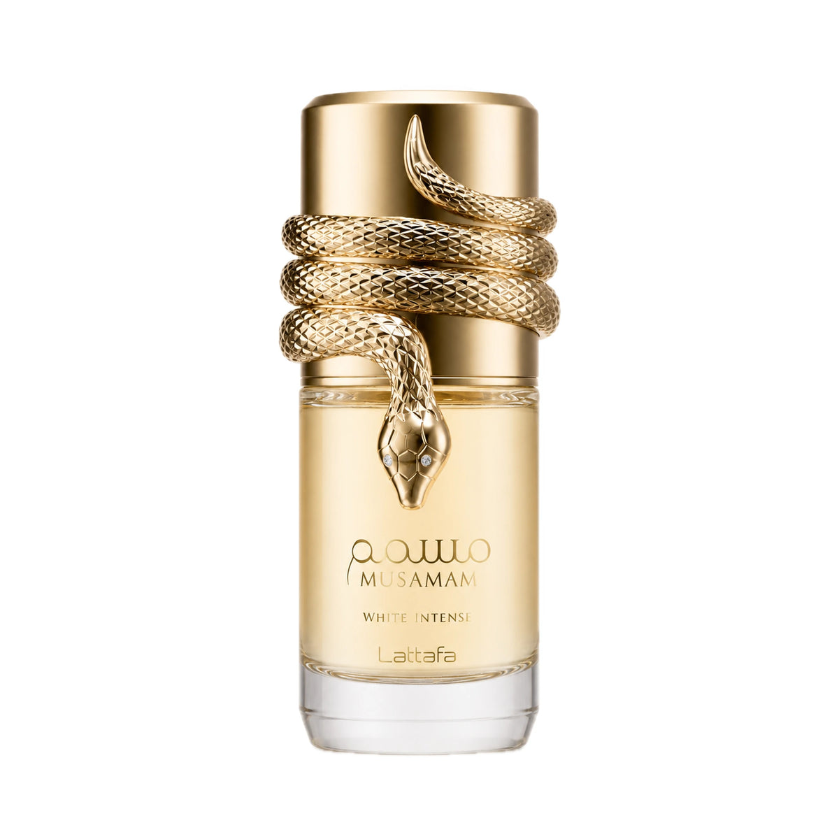 Frasco de Musamam White Intense Lattafa Eau de Parfum Unisex