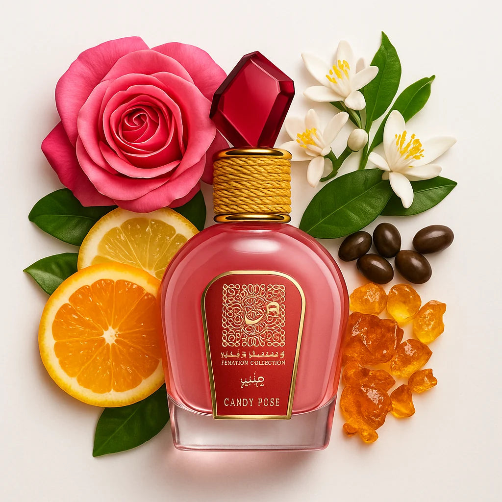Musk_Candy_Rose_Lattafa_Eau_de_Parfum_Para_Mujer_Fondo_Blanco_Almizcle_Rosa