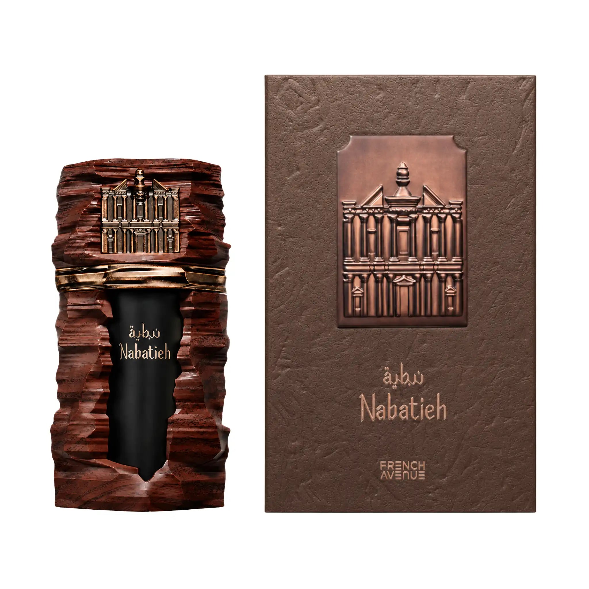 Caja y botella de Nabatieh French Avenue Extrait de Parfum