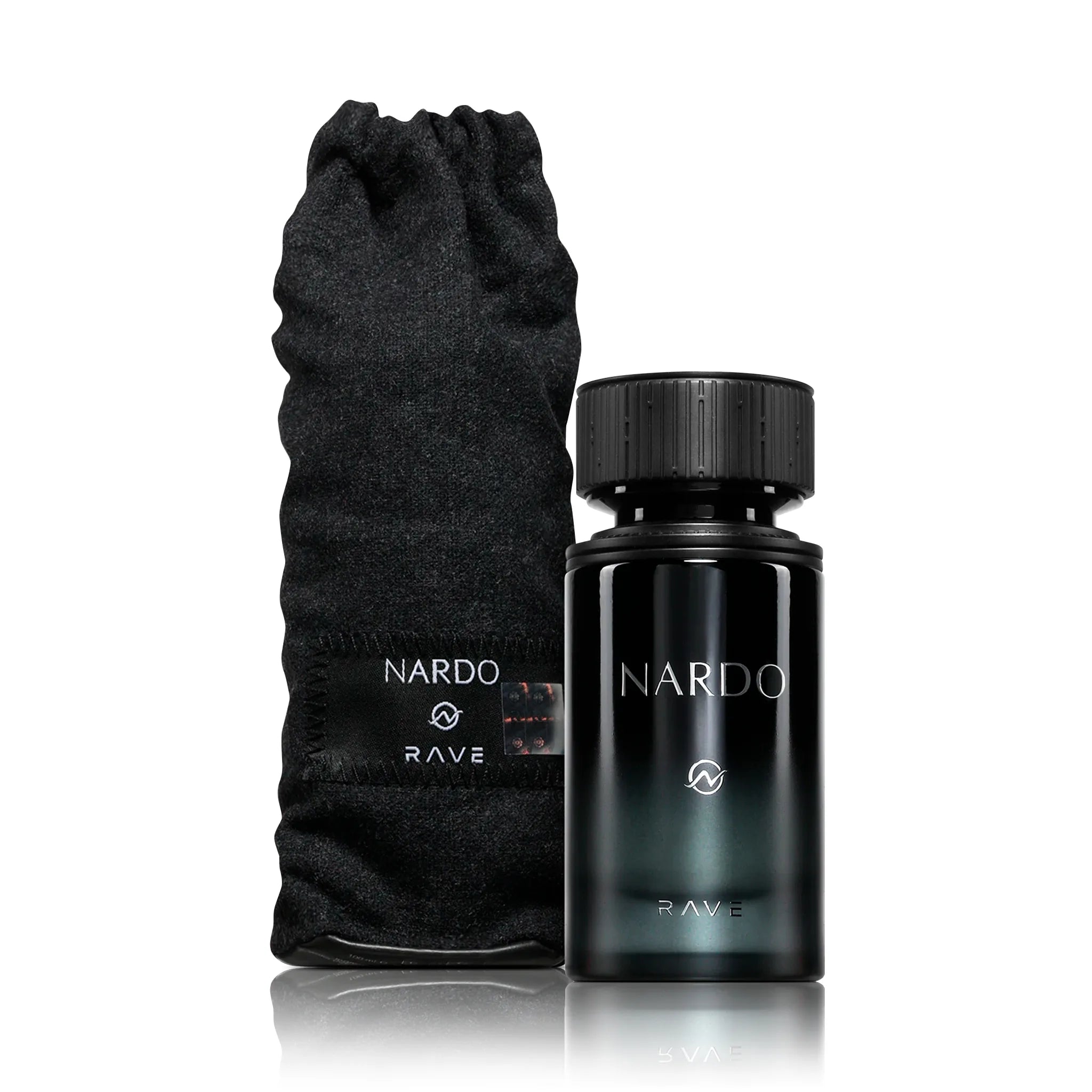 Frasco y funda de Nardo Black Rave Eau de Parfum Unisex