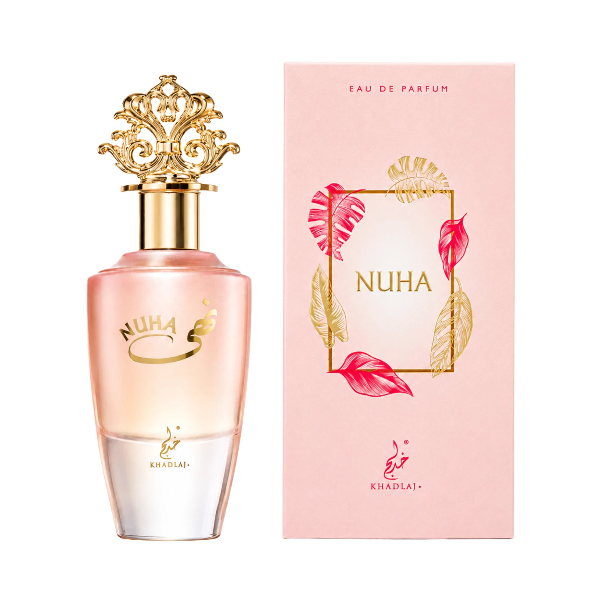 Caja y botella de Nuha Khadlaj Eau de Parfum