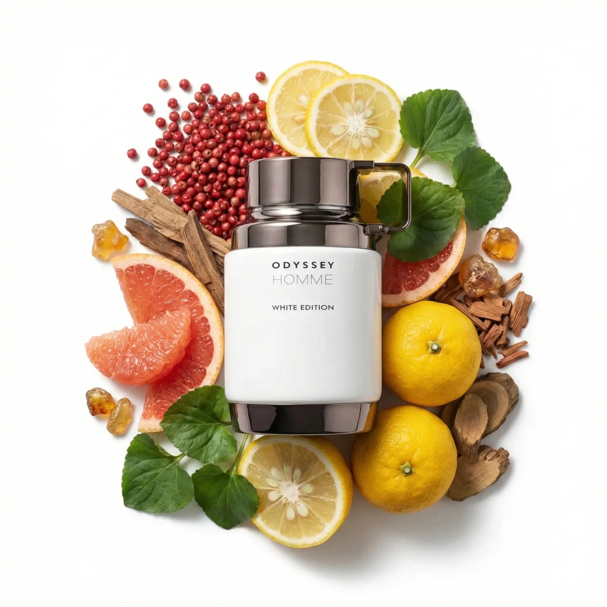 Odyssey_Homme_White_Edition_Armaf_Eau_de_Parfum_Para_Hombre_Fondo_Blanco_Juzu_Pimienta