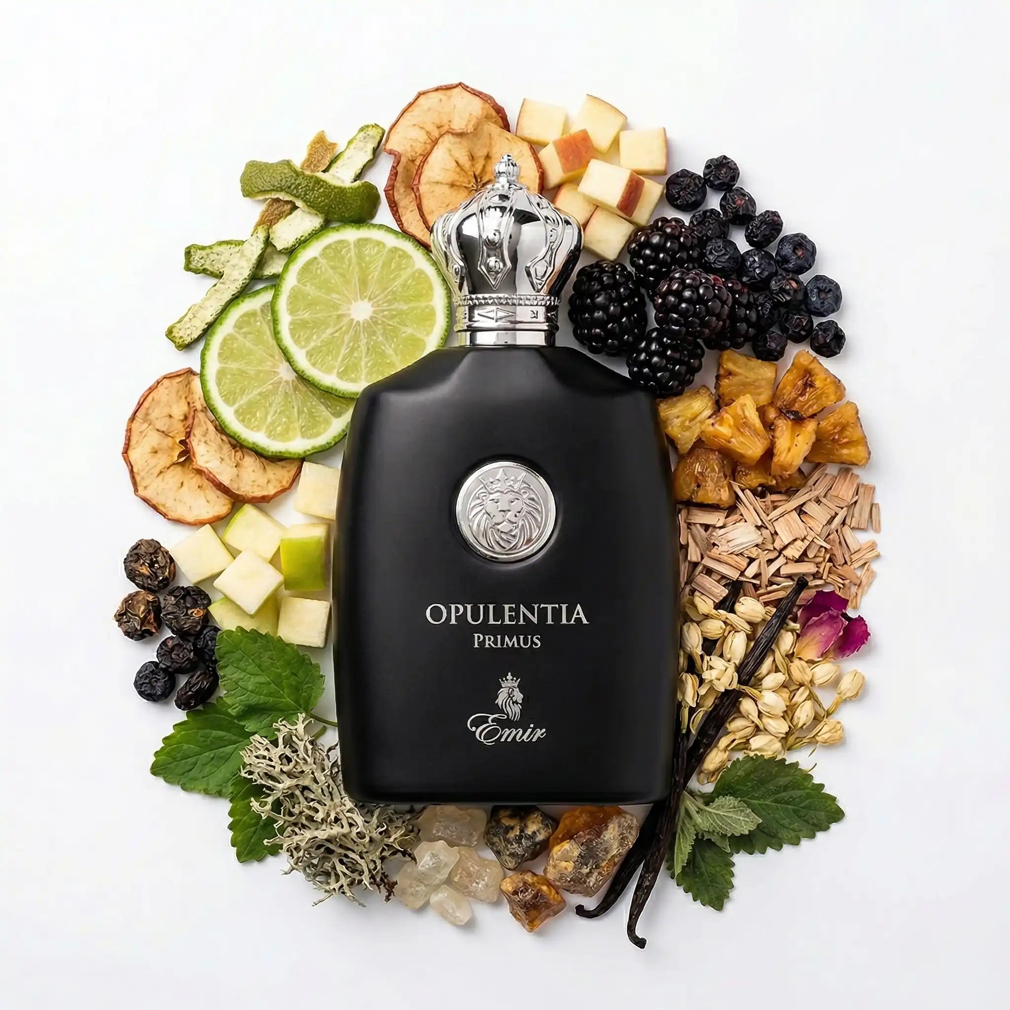 Opulentia_Primus_Emir_Eau_de_Parfum_Para_Hombre_Fondo_Blanco_Mora_Piña