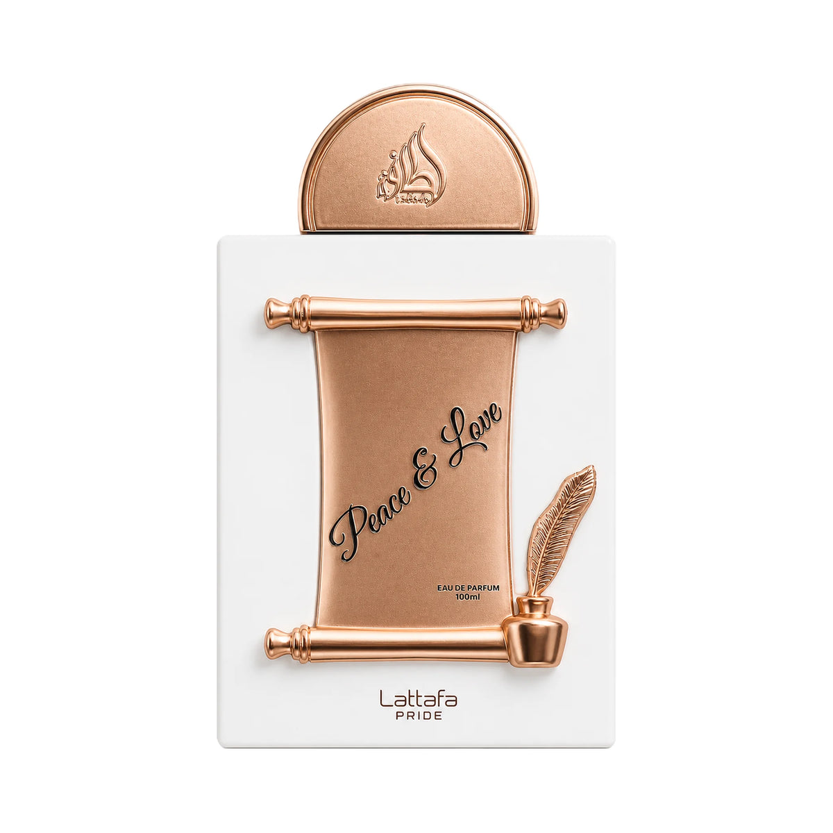 Frasco de Peace & Love Lattafa Eau de Parfum Unisex
