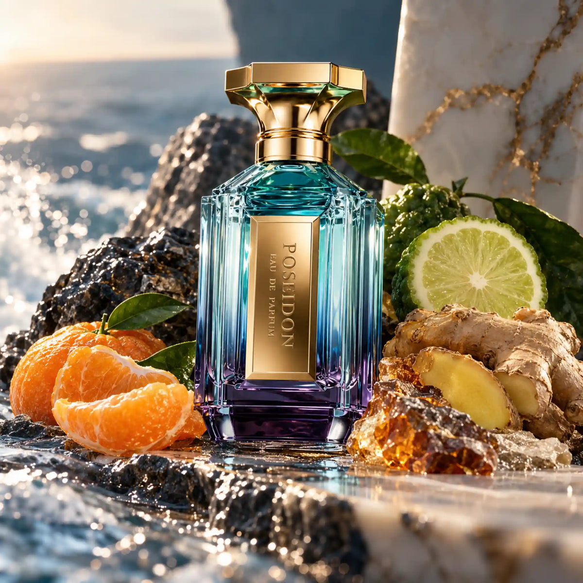 Poseidon Velixir Eau de Parfum fondo creativo