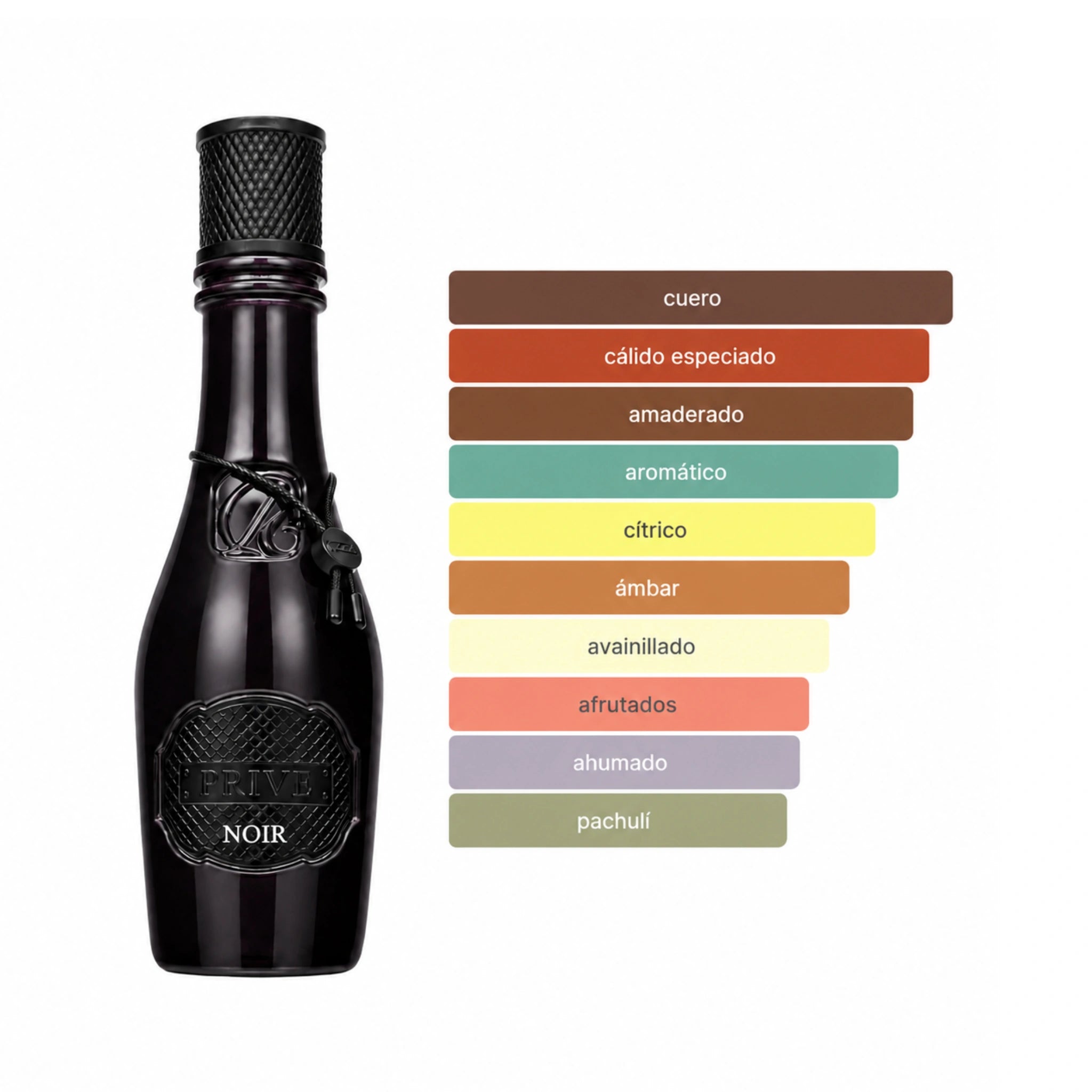 Prive Noir Riiffs Eau de Parfum con fondo aromatico