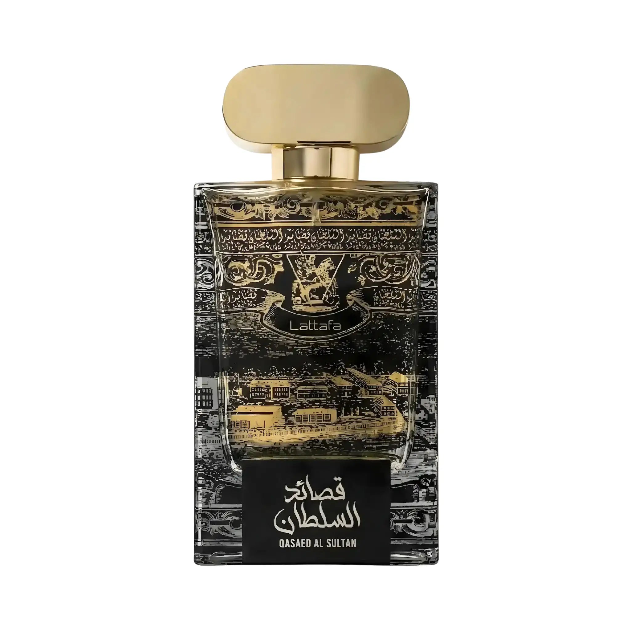 Frontal del Qasaed Al Sultan Lattafa Eau de Parfum Unisex