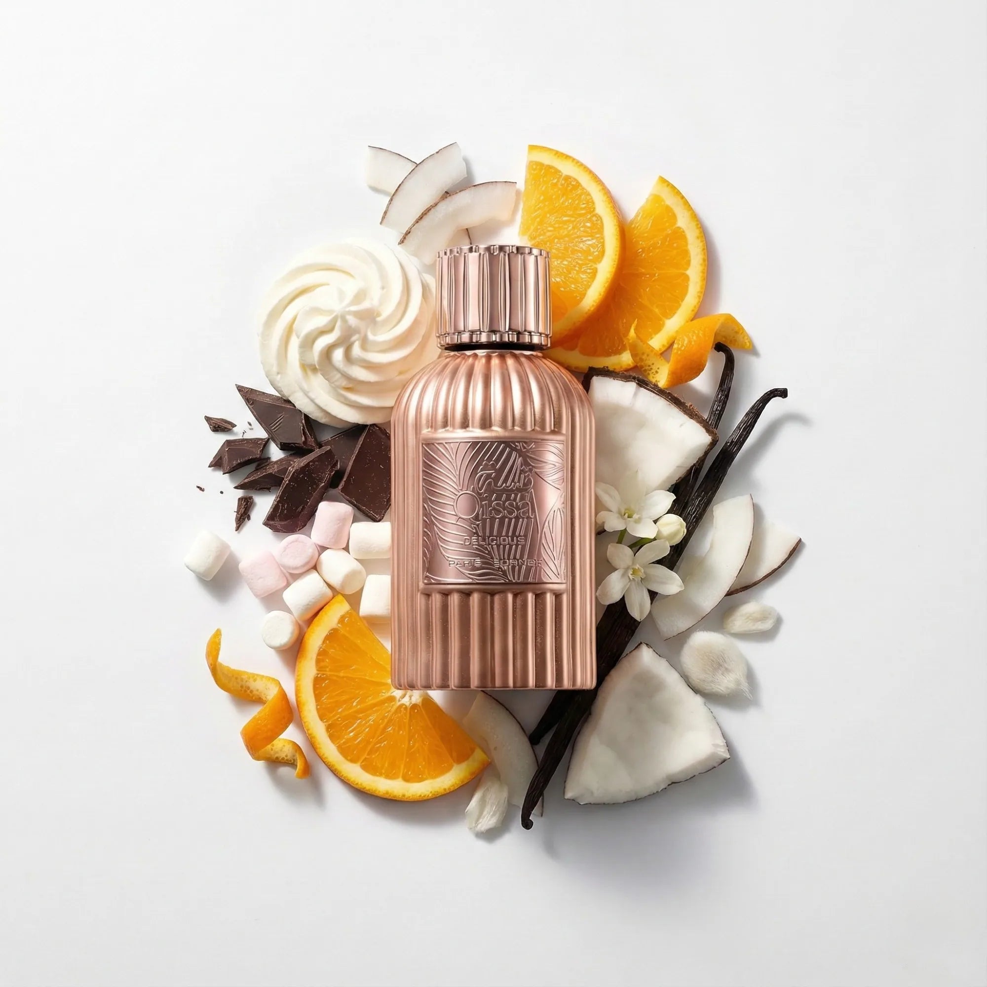 Qissa_Delicious_Paris_Corner_Eau_de_Parfum_Para_Mujer_Fondo_Blanco_Coco_Chocolate