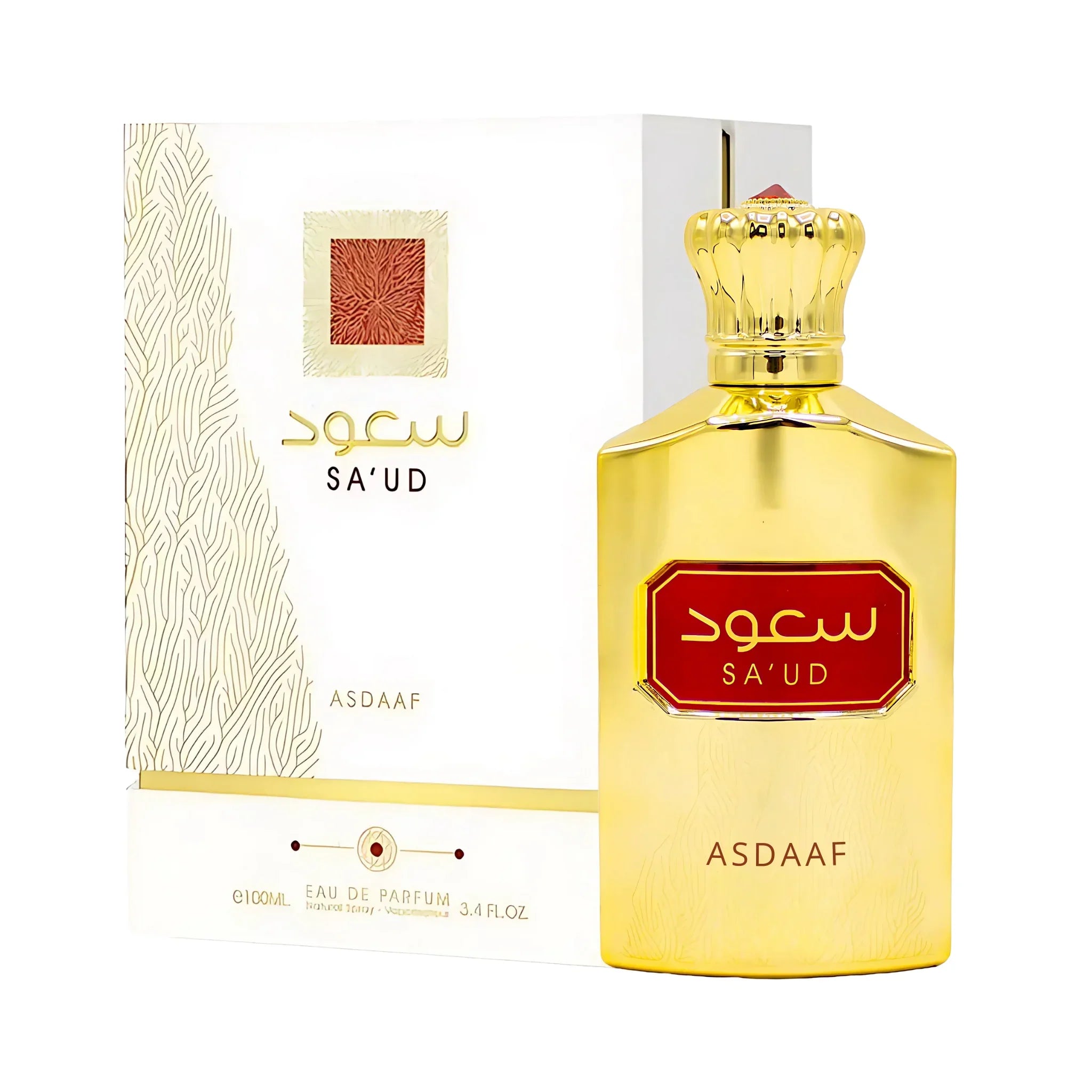 Frasco y caja de Sa’ud Asdaaf Eau de Parfum Para Mujer