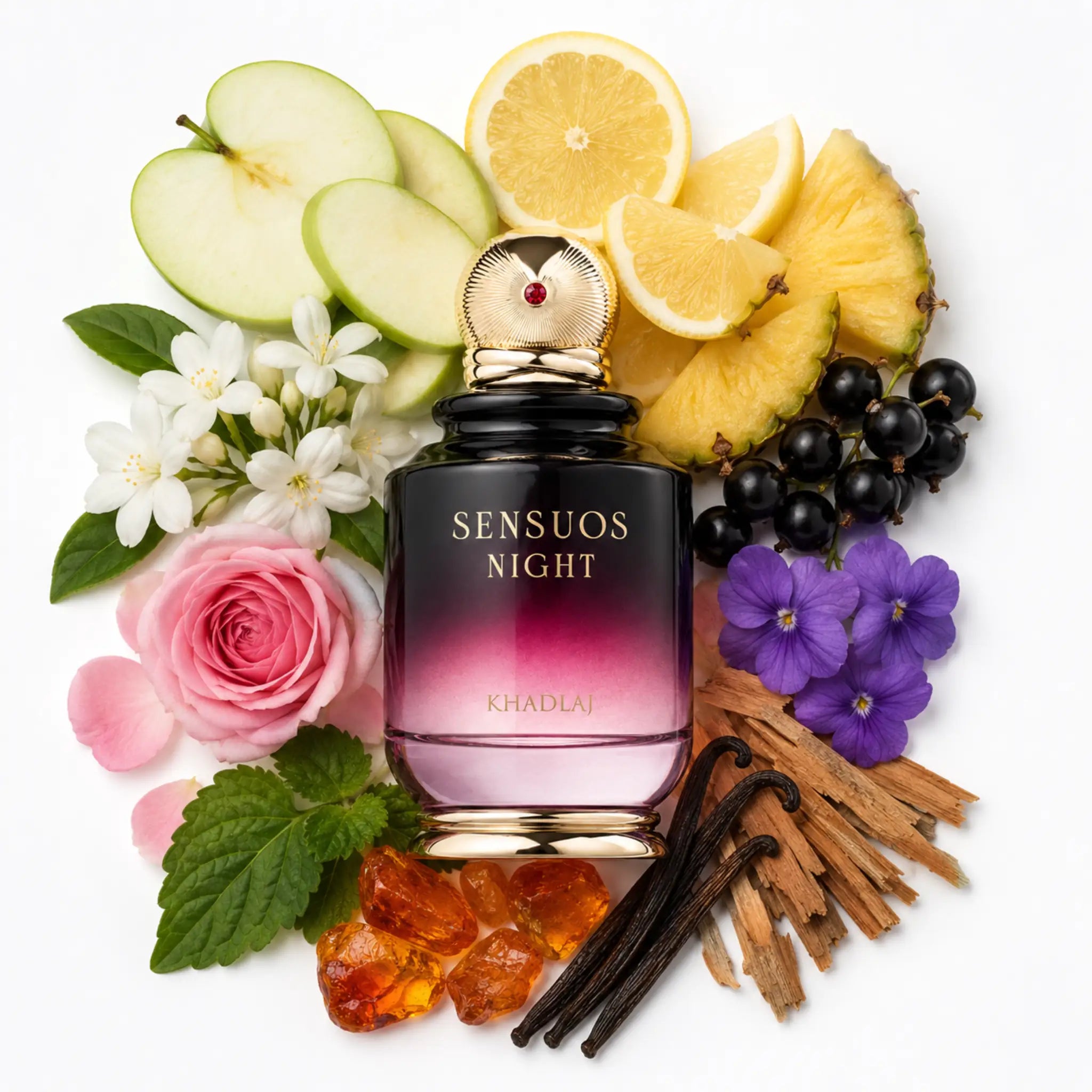 Ingredientes de Sensuous Night Khadlaj Eau de Parfum