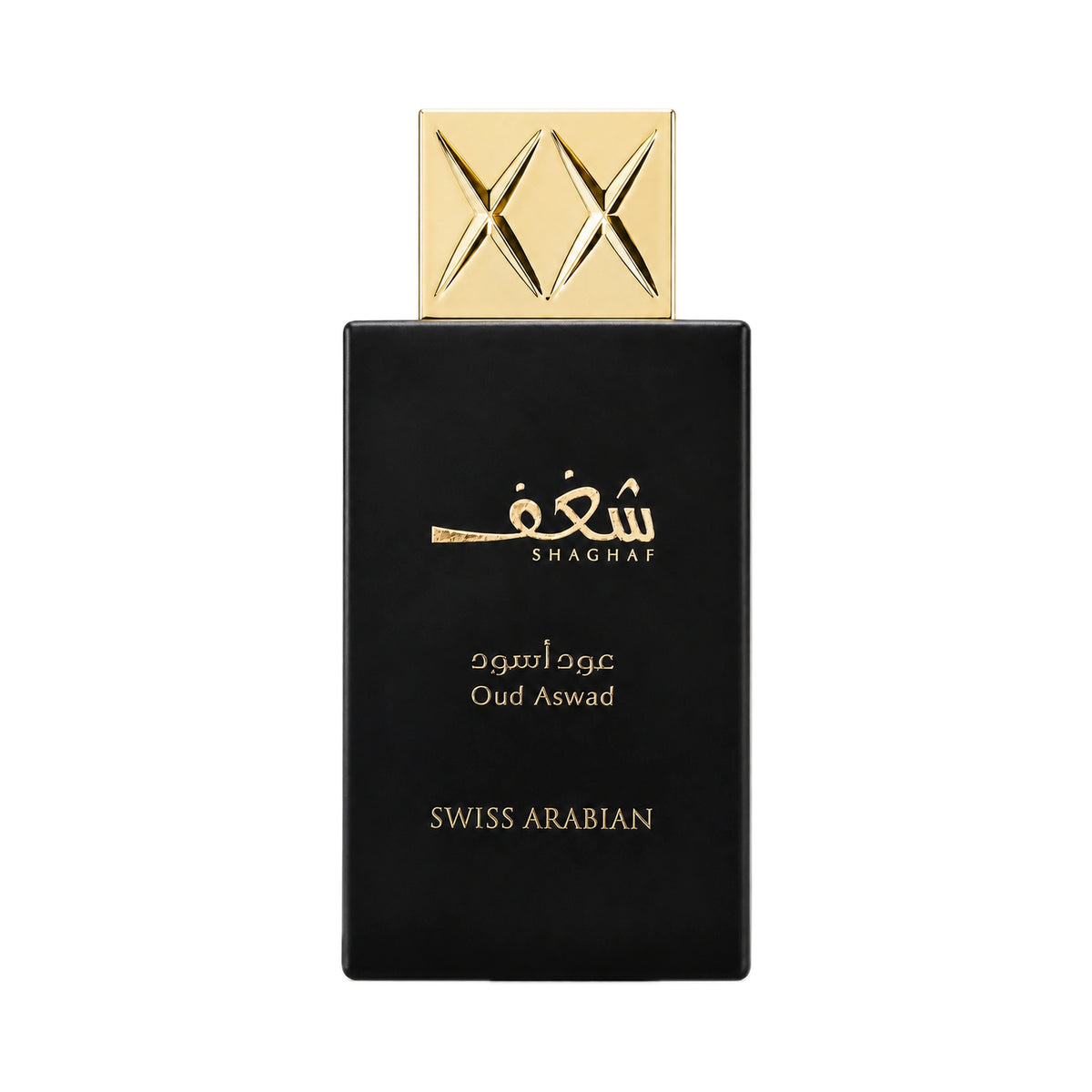 Frasco del perfume Shaghaf Oud Aswad Swiss Arabian Eau de Parfum Unisex