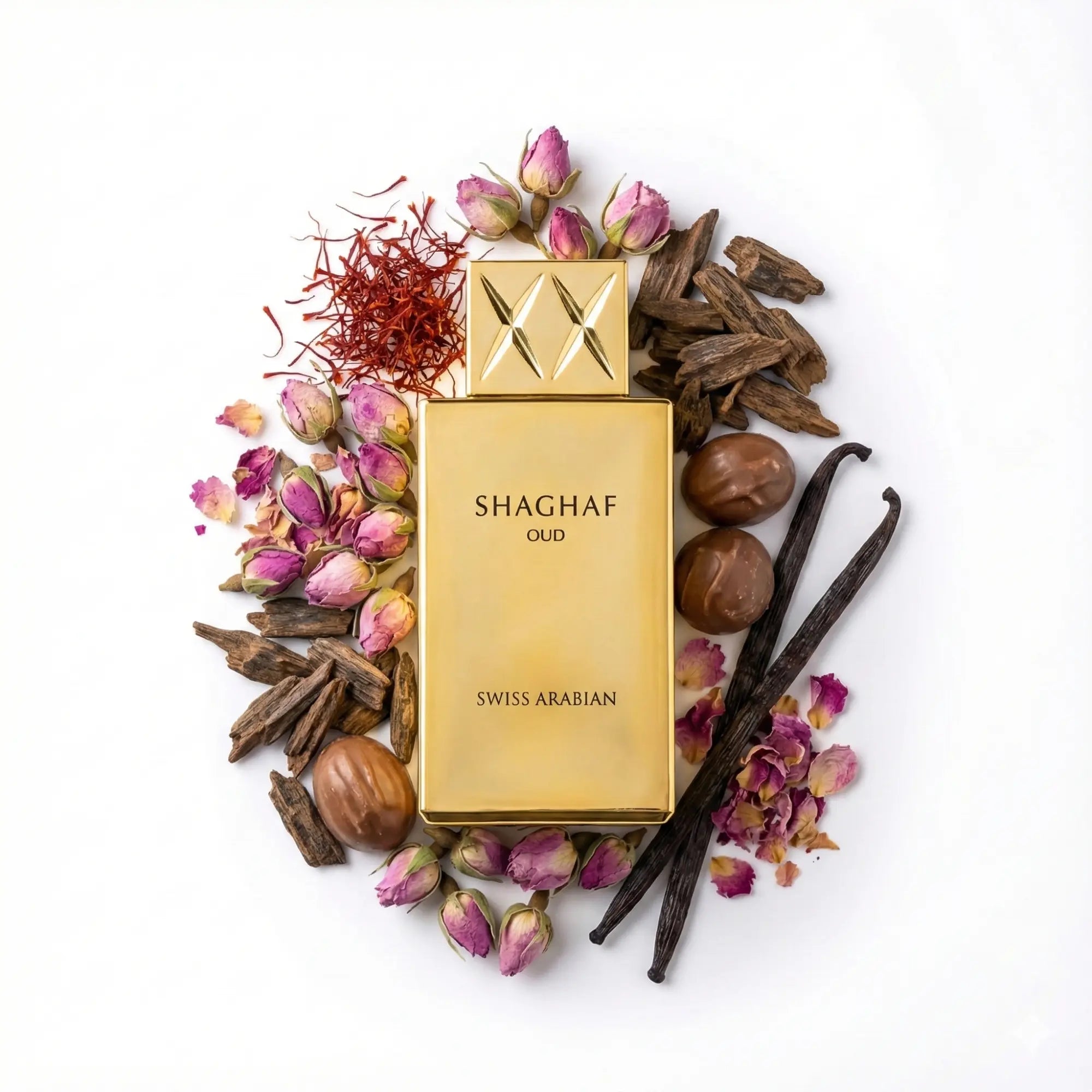 Shaghaf_Oud_Swiss_Arabian_Eau_de_Parfum_Unisex_Fondo_Blanco_Praline_Rosa
