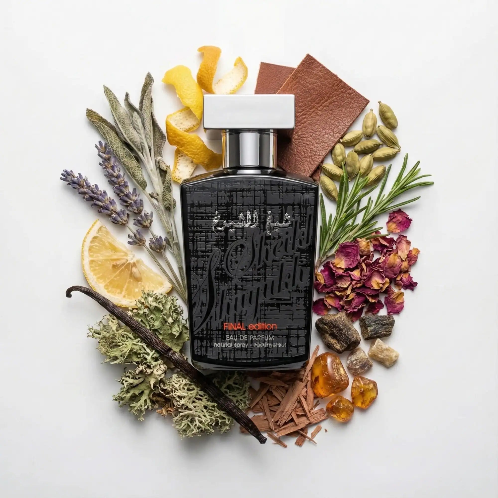 Sheikh_Shuyukh_Final_Edition_Lattafa_Eau_de_Parfum_Para_Hombre_Fondo_Blanco_Limon_Lavanda_Salvia_Cuero_Cardamomo