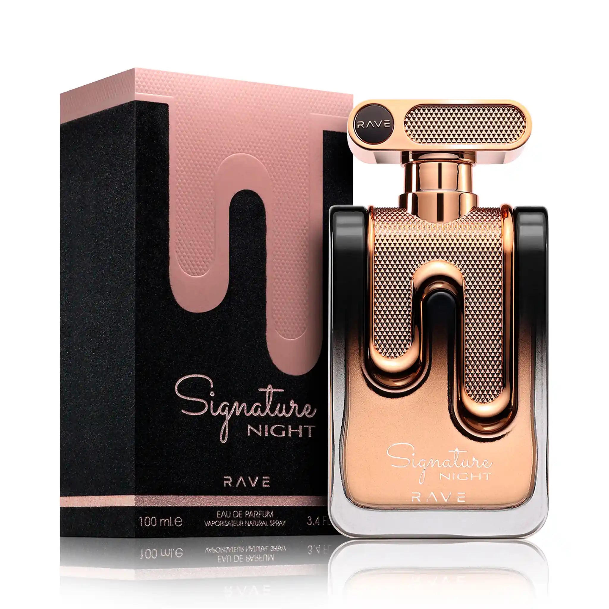 Frasco y caja de Signature Night Rave Eau de Parfum Para Mujer