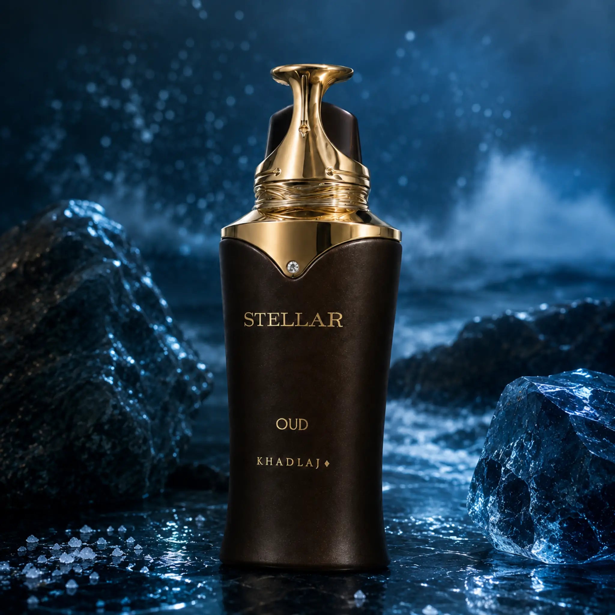 Fondo creativo del perfume Stellar Oud Khadlaj Eau de Parfum
