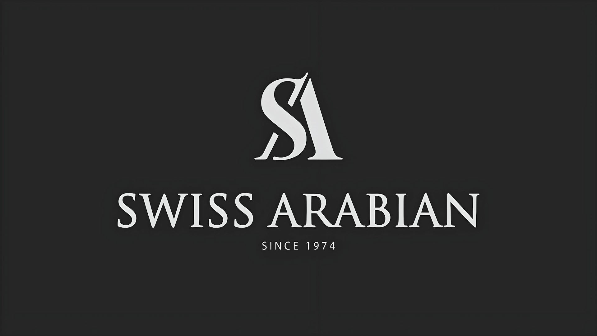Logo blanco y negro de la marca swiss arabian