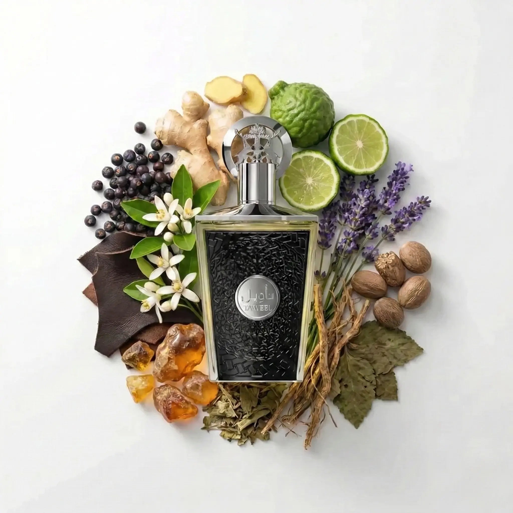Ta_weel_Lattafa_Eau_de_Parfum_Para_Hombre_Fondo_Blanco_Jengibre_Lavanda