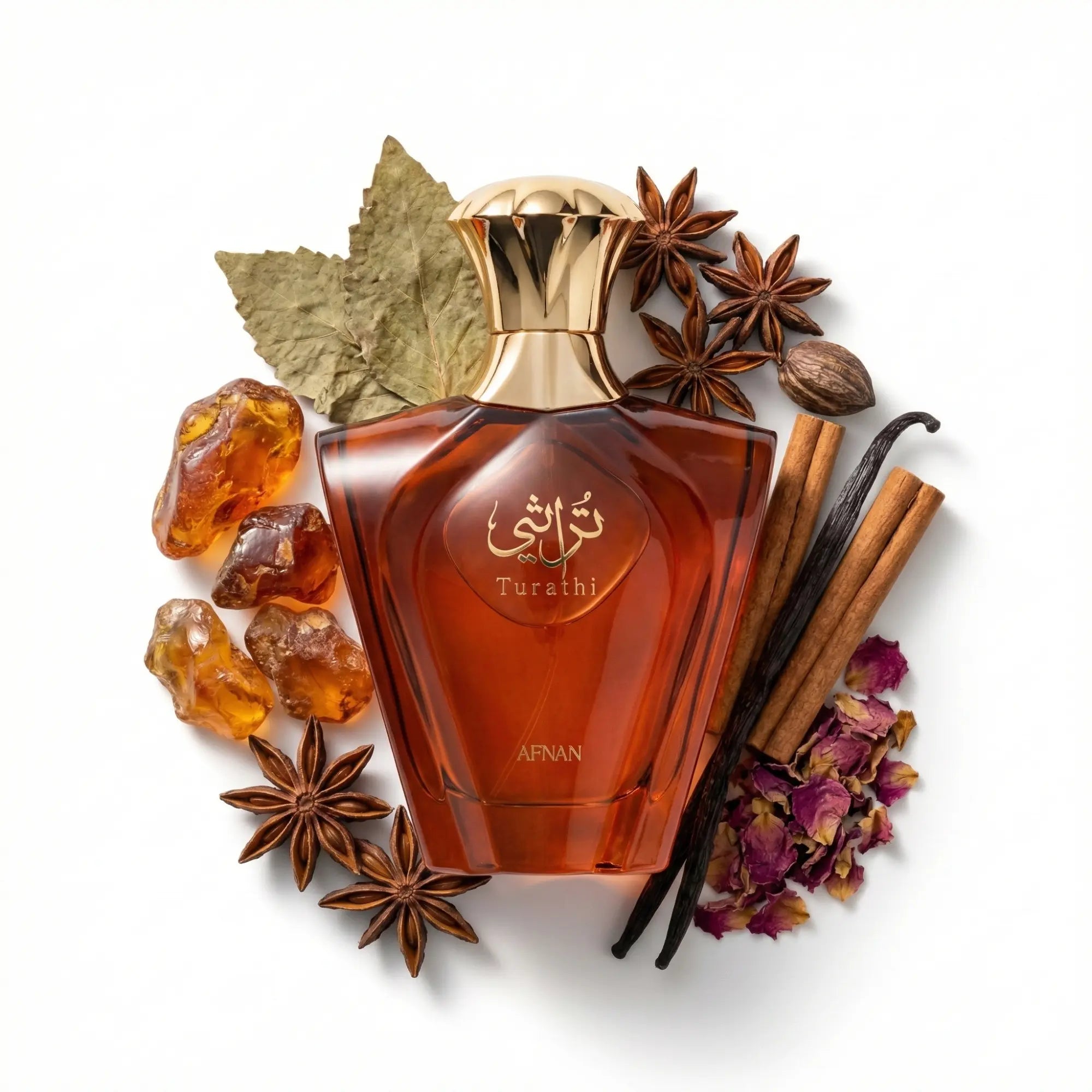 Turathi_Brown_Afnan_Eau_de_Parfum_Para_Hombre_Fondo_Blanco_Rosa_Ambar