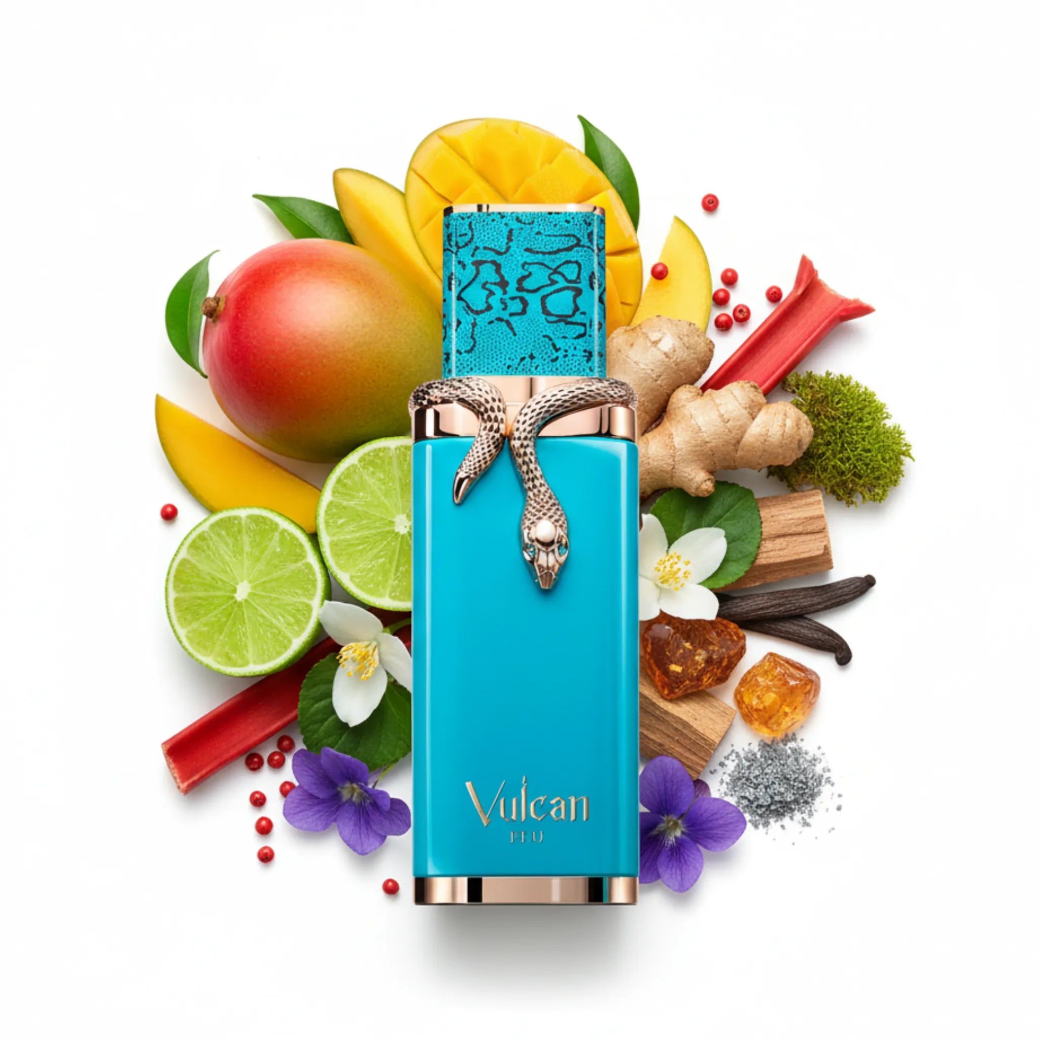 Vulcan Feu French Avenue Eau de Parfum Unisex con fondo de ingredientes
