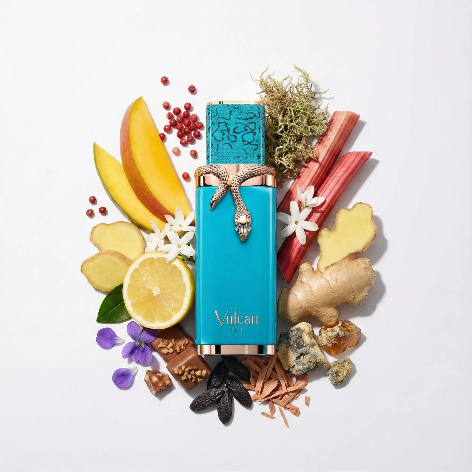 Vulcan Feu French Avenue Eau de Parfum Unisex con fondo de ingredientes